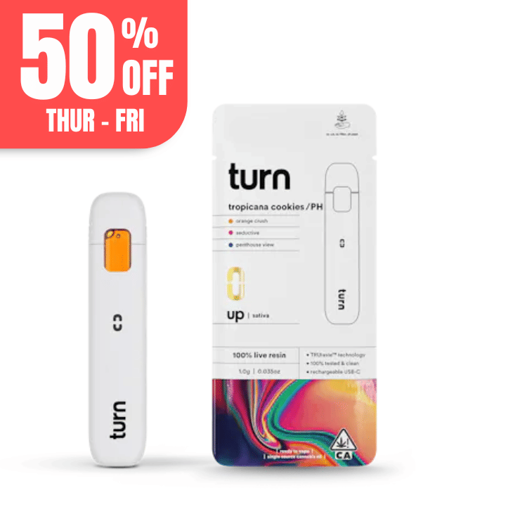 Turn Up Live Resin | 1g - Tropicana Cookies / PH - AIO - Sativa - Turn -  - $37 - All-In-Ones