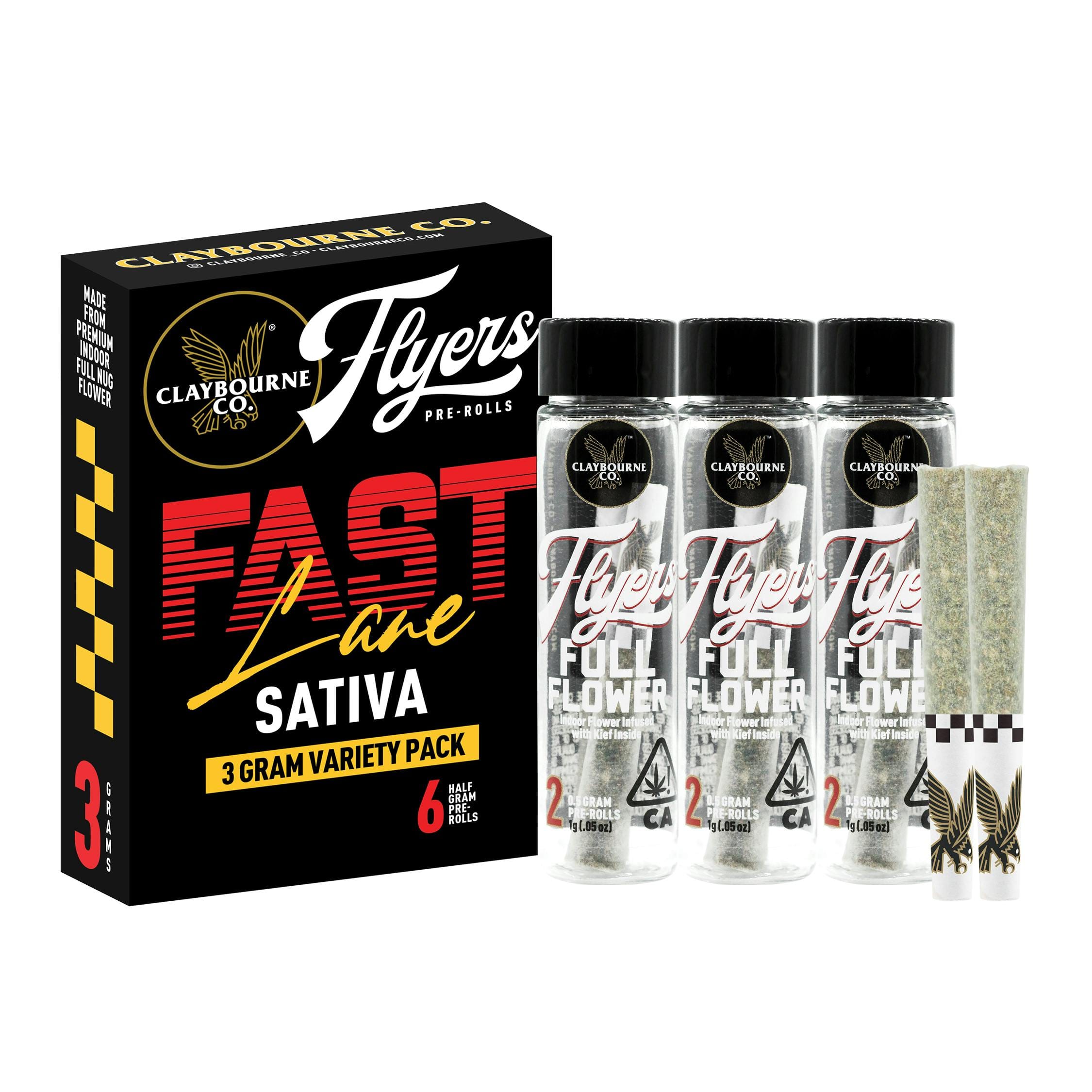 Flyers: Fast Lane 3g Pack - Claybourne - null - $30 - Pre-Rolls