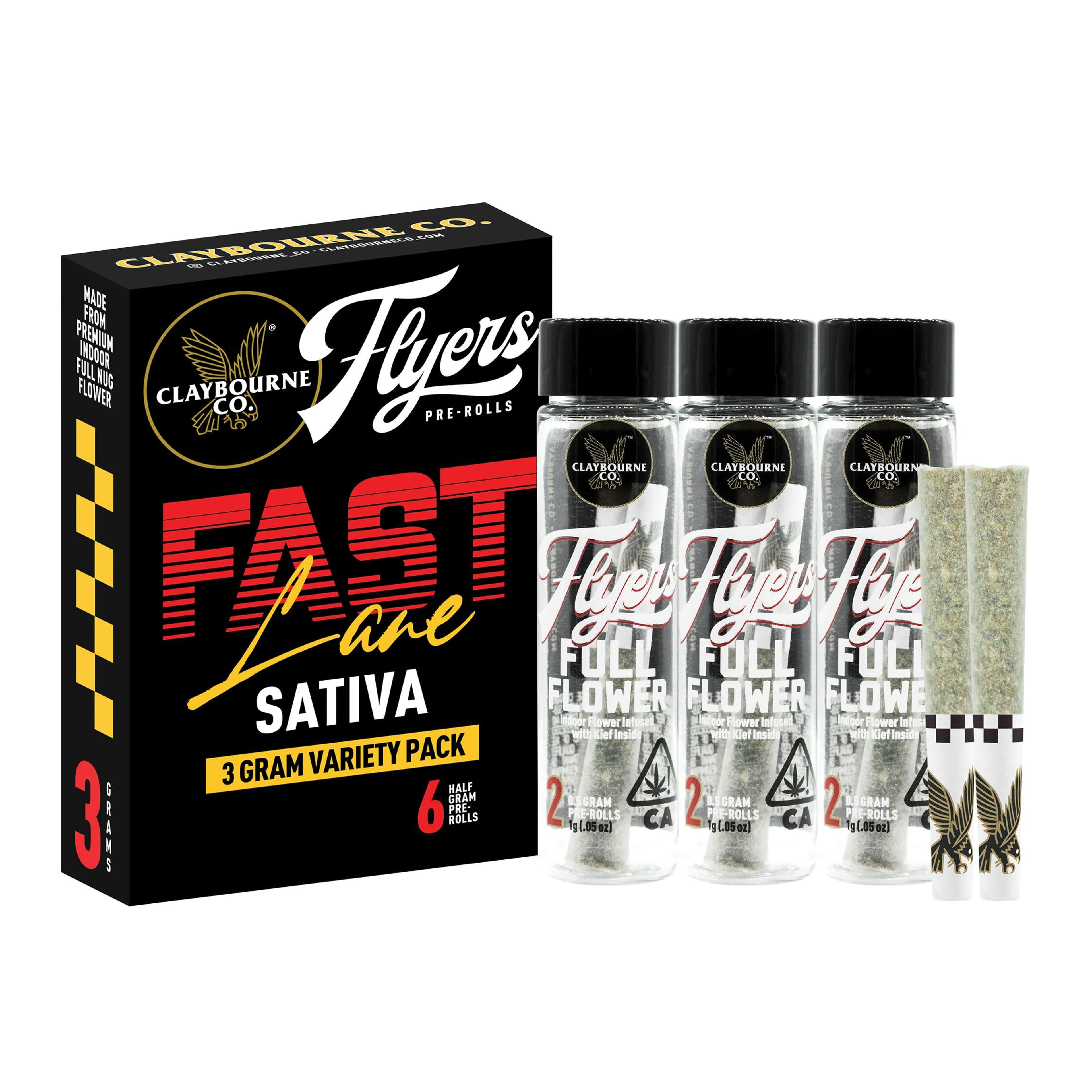 Flyers: Fast Lane 3g Pack - Claybourne - null - $30 - Pre-Rolls