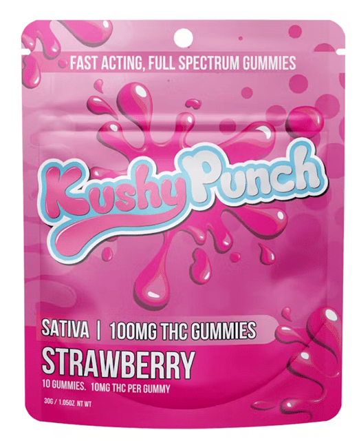 Strawberry 100mg THC Gummies