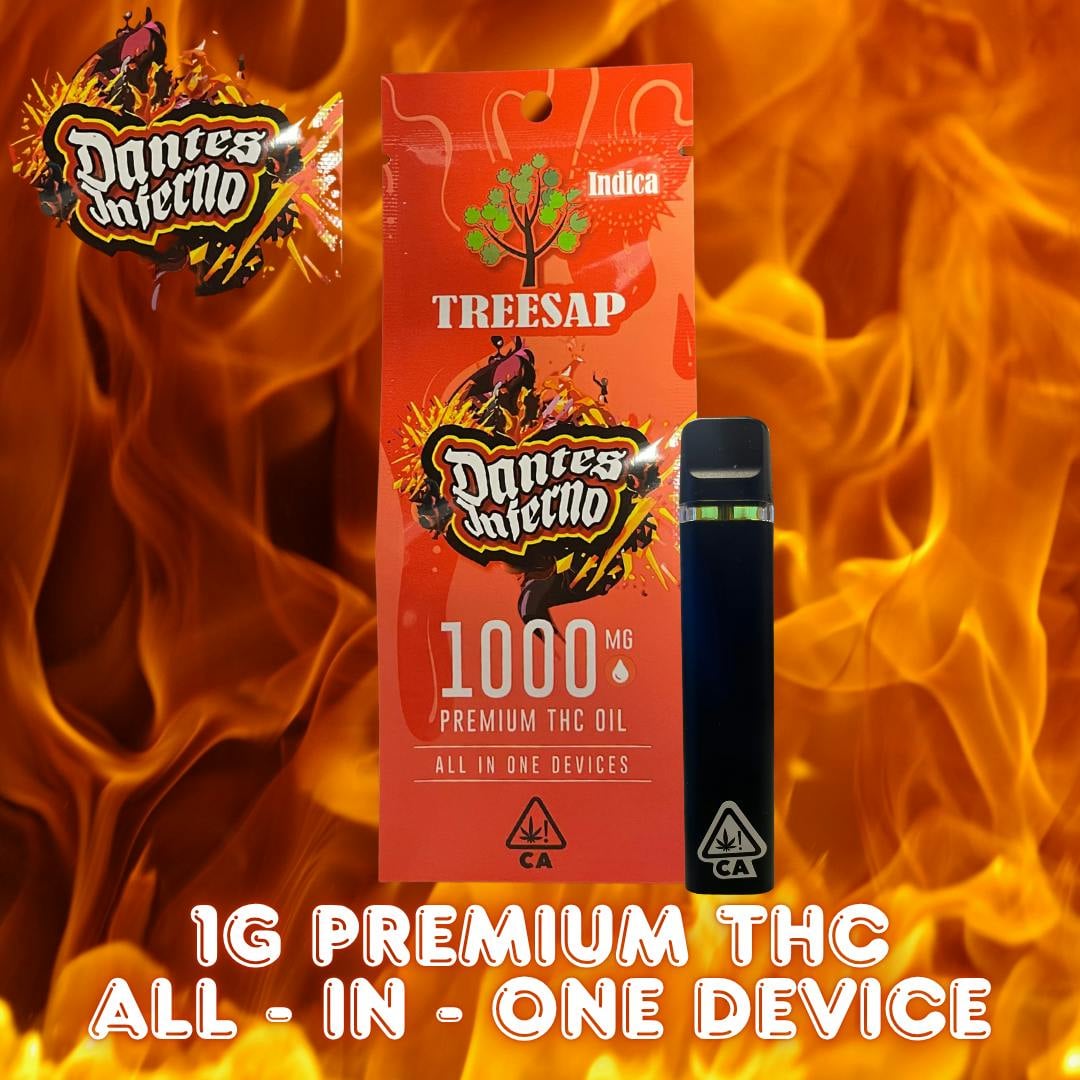 Treesap AIO | 1g - Dantes Inferno - Indica - Treesap -  - $16.77 - All-In-Ones