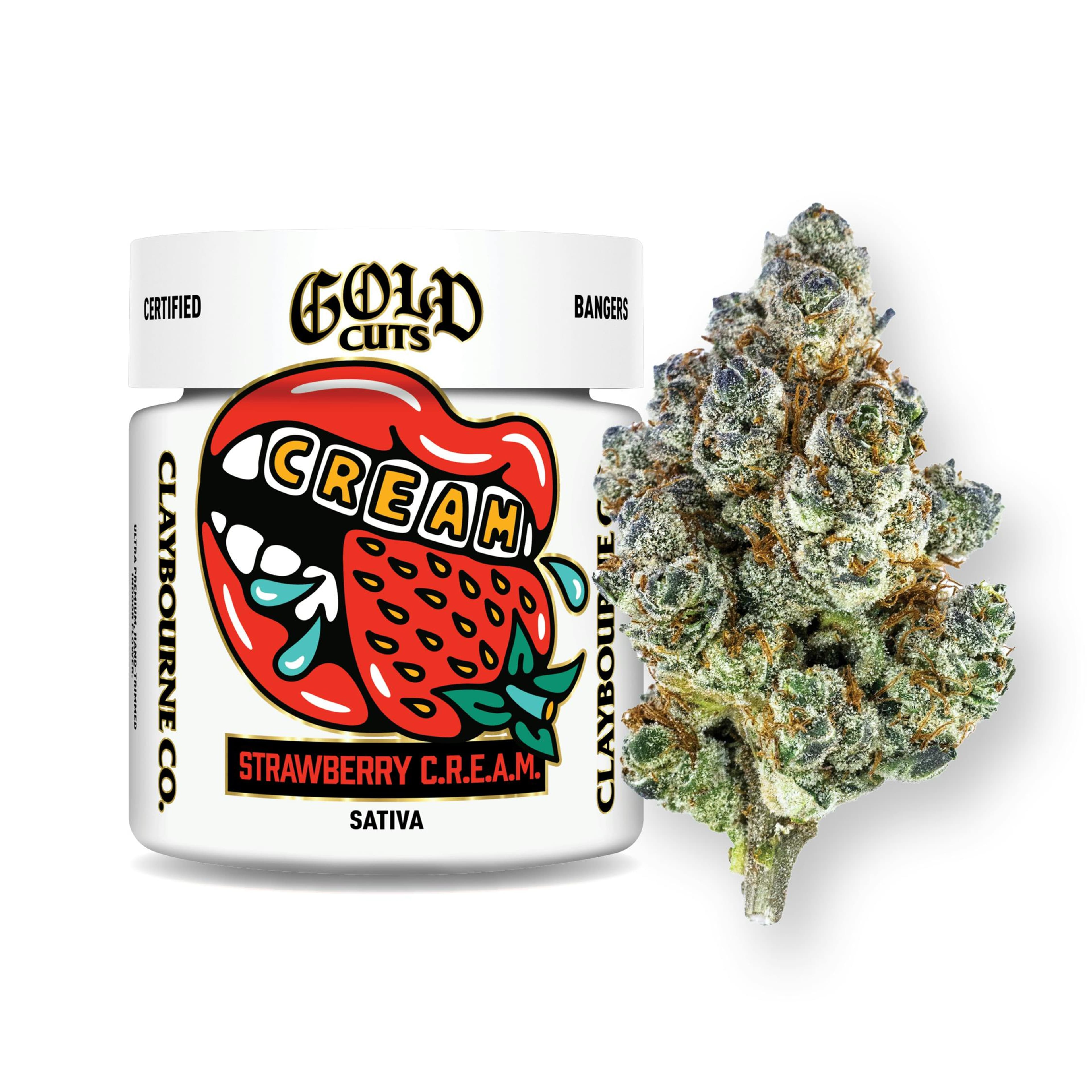 Gold Cuts | Strawberry C.R.E.A.M (Certified Bangers) - 3.5g - Claybourne Co. - - $55 - Flower