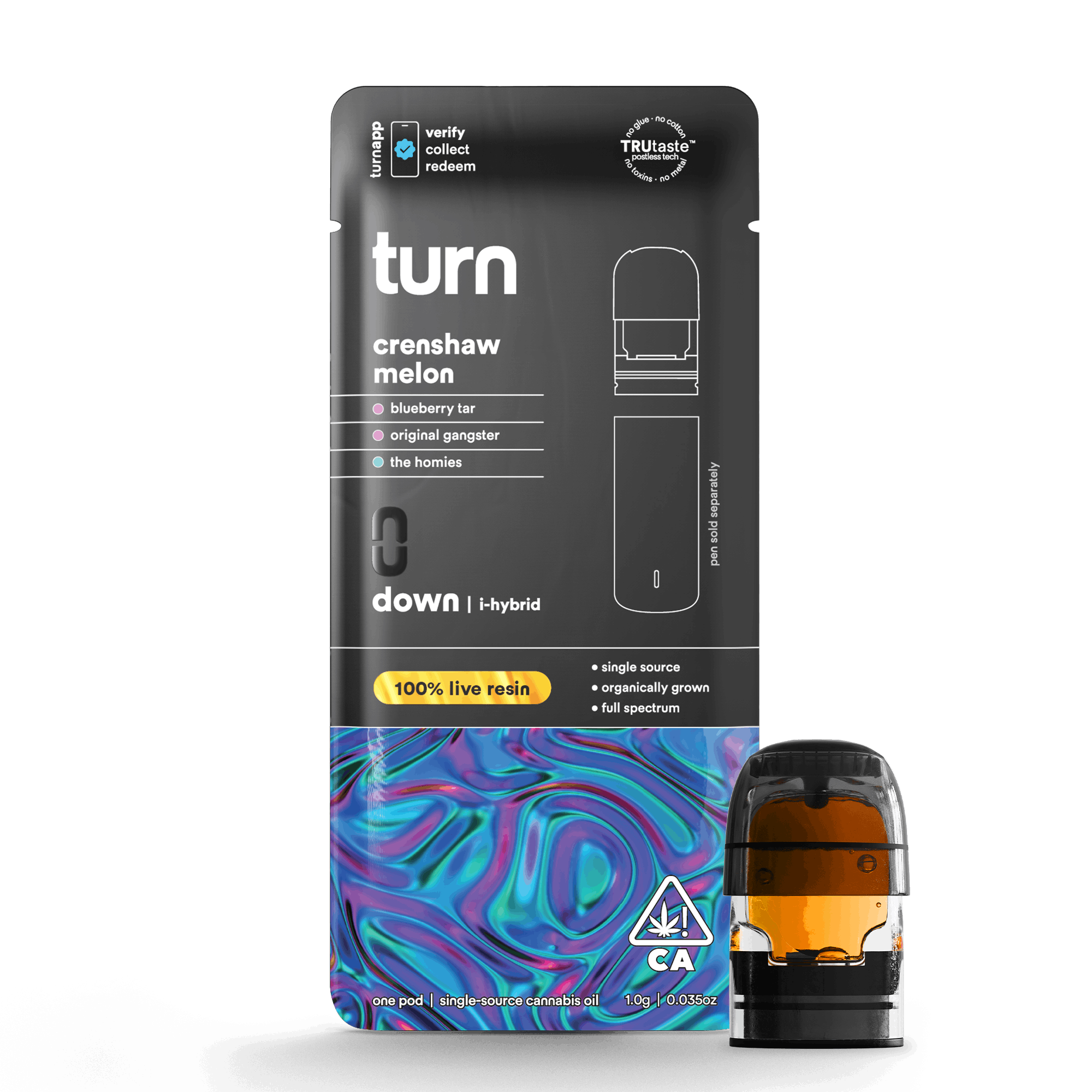 Crenshaw Melon (I) - Live Resin Pod 1g - Turn - Crenshaw Melon (I) - $37 - Cartridges