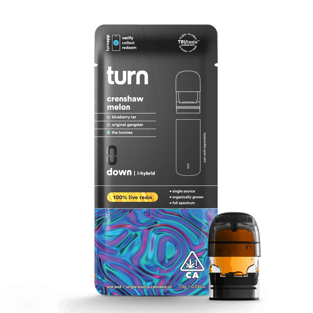 Turn Down Live Resin POD | 1g - Crenshaw Melon - Indica