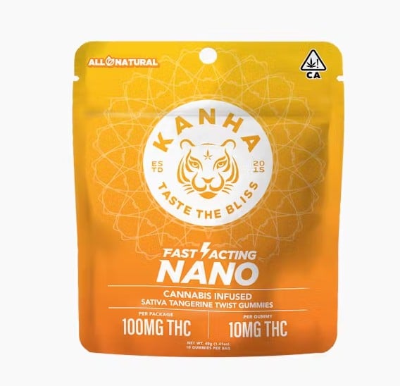 TANGERINE TWIST NANO GUMMIES | SATIVA | KANHA