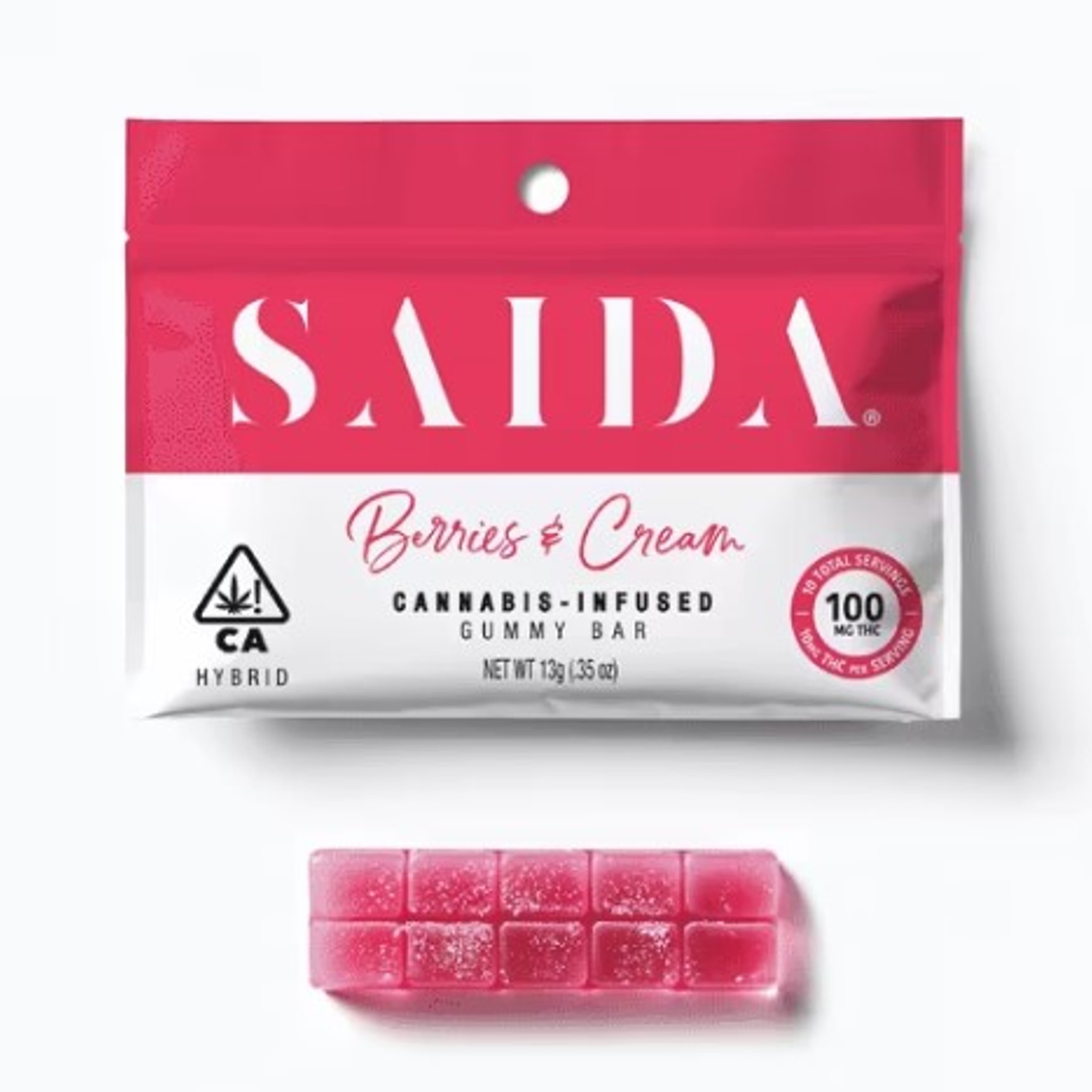 Berries & Cream Gummies 100mg - Saida - Gummies - $4 - Edible