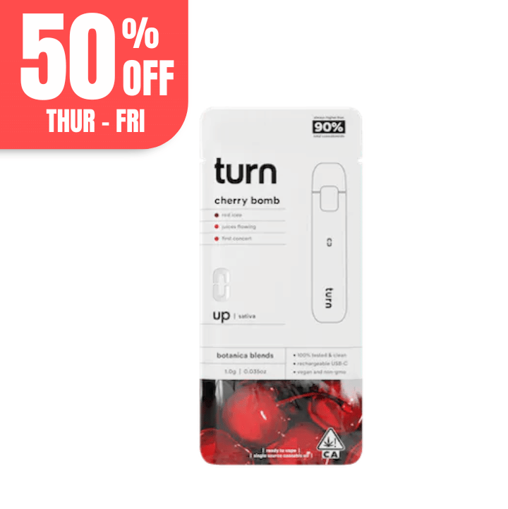 Turn Up Botanica Blends AIO | 1g - Cherry Bomb - Sativa - Turn -  - $27 - All-In-Ones