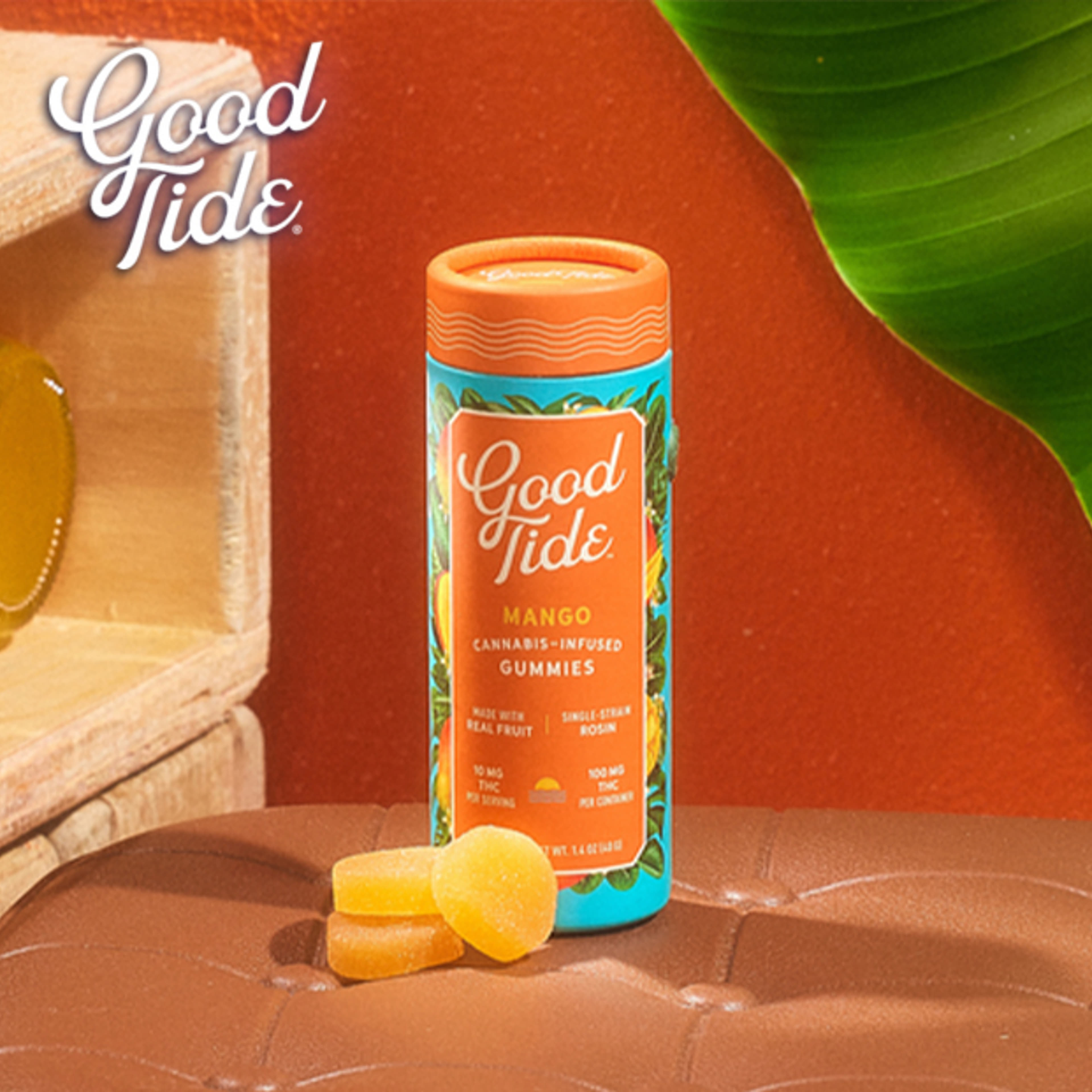 Good Tide - Mango - Rosin Gummies - 100mg THC - Good Tide - MANGO - $14.99 - Edibles