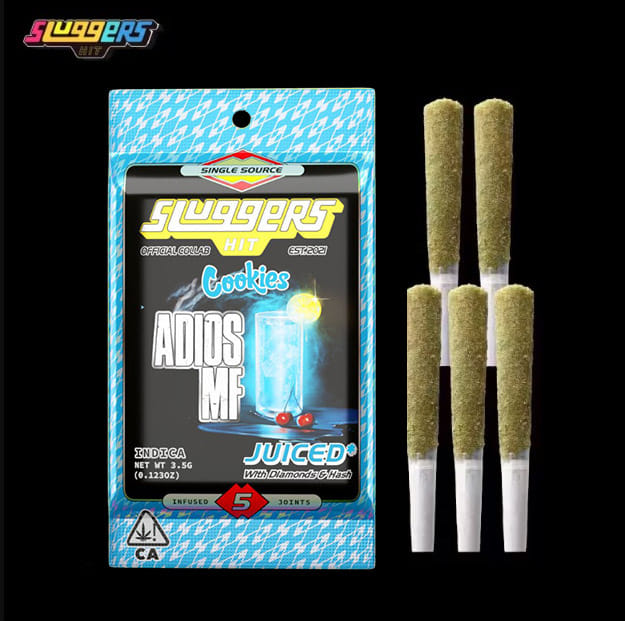 Sluggers x Cookies - Adios MF - Infused Pre-Rolls (5 Pack) - 3.5g - Sluggers - 5 Pack - $35.99 - Pre-Rolls