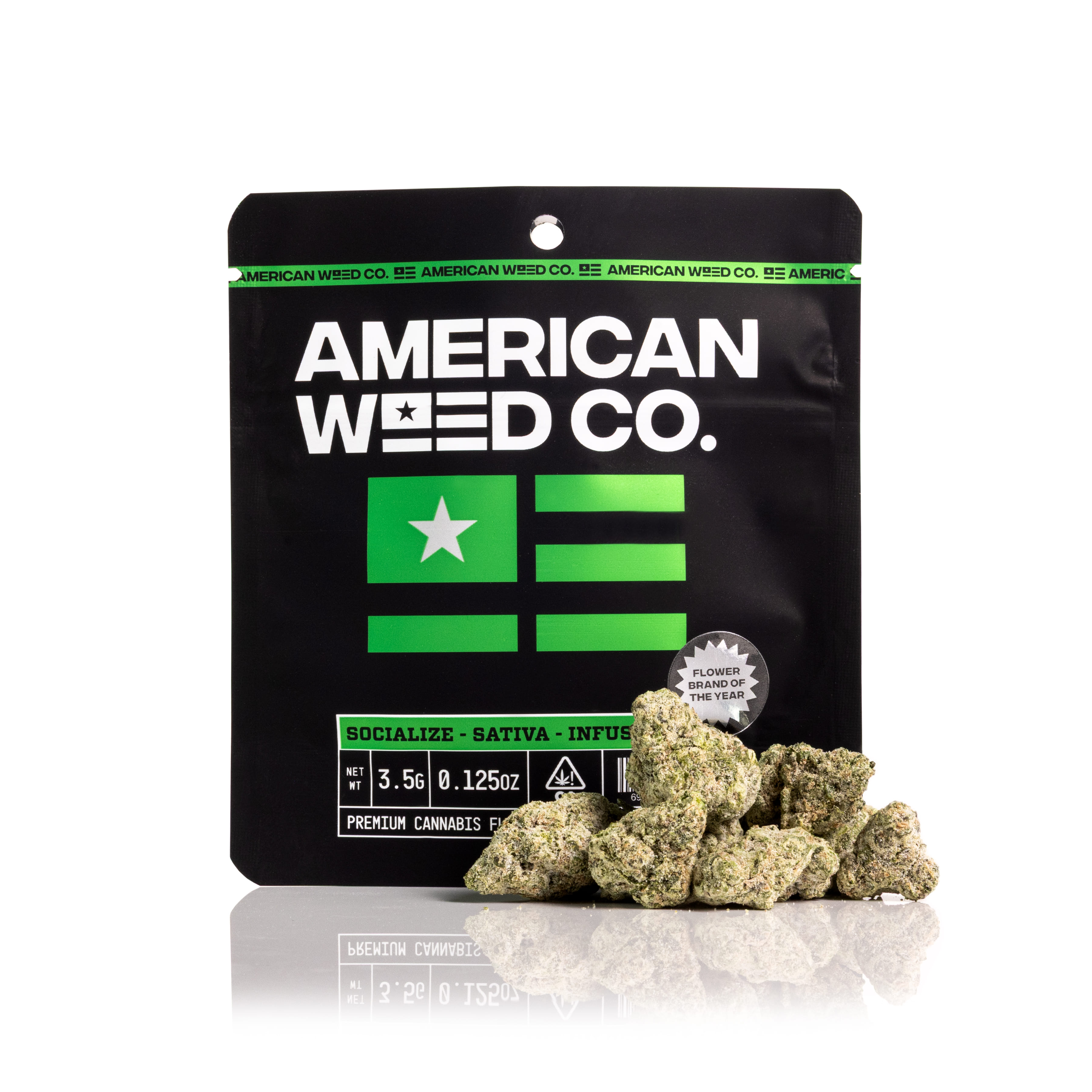 Citrus Bomb Infused Flower - American Weed Co. - Eighth - $28 - Flowers