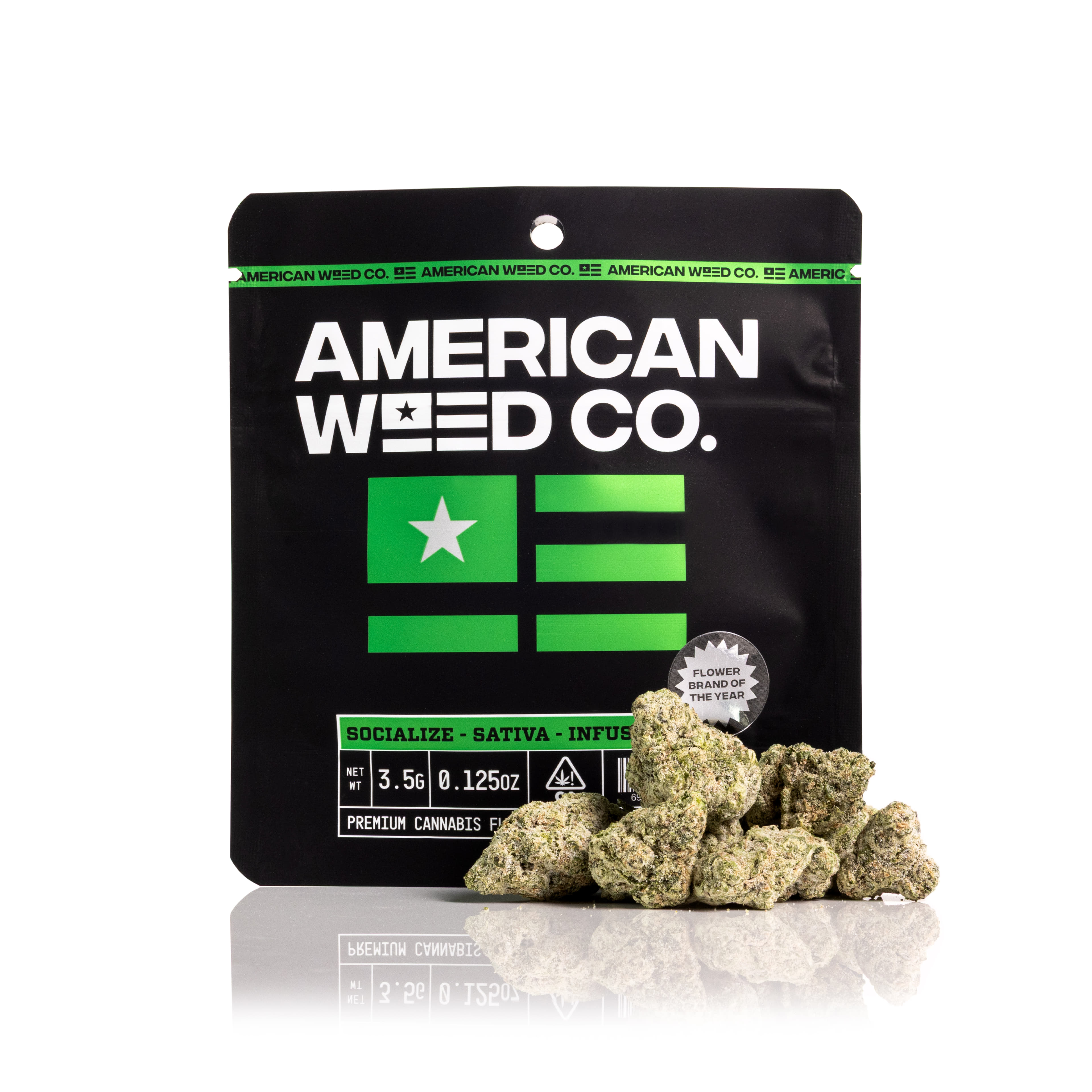 Citrus Bomb Infused Flower - American Weed Co. - Eighth - $28 - Flowers