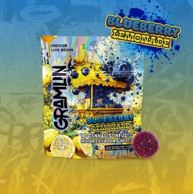 Blueberry Lemon Edible 100mg (10ct) - Gramlin -  - $10.80 - Edibles