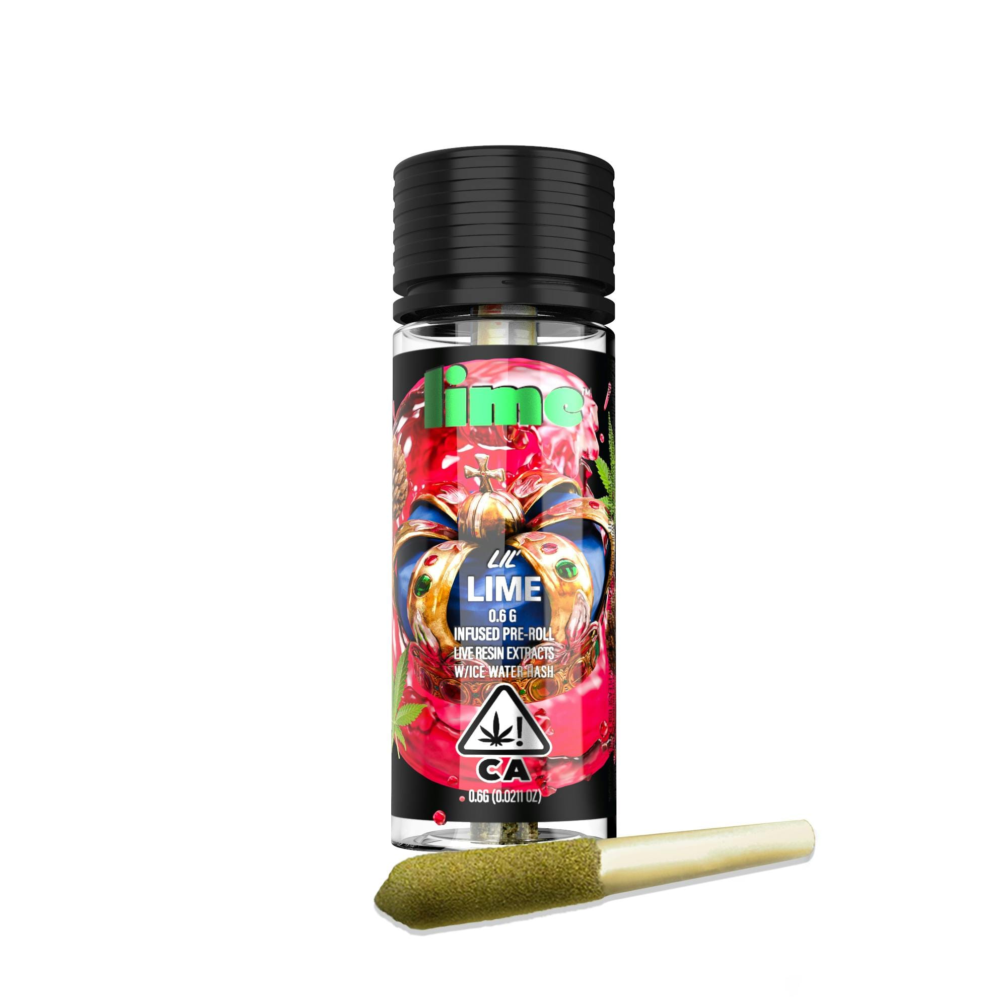 King Louis XIII 0.6g  Diamond & Hash Infused - Lime -  - $5 - Pre-Rolls