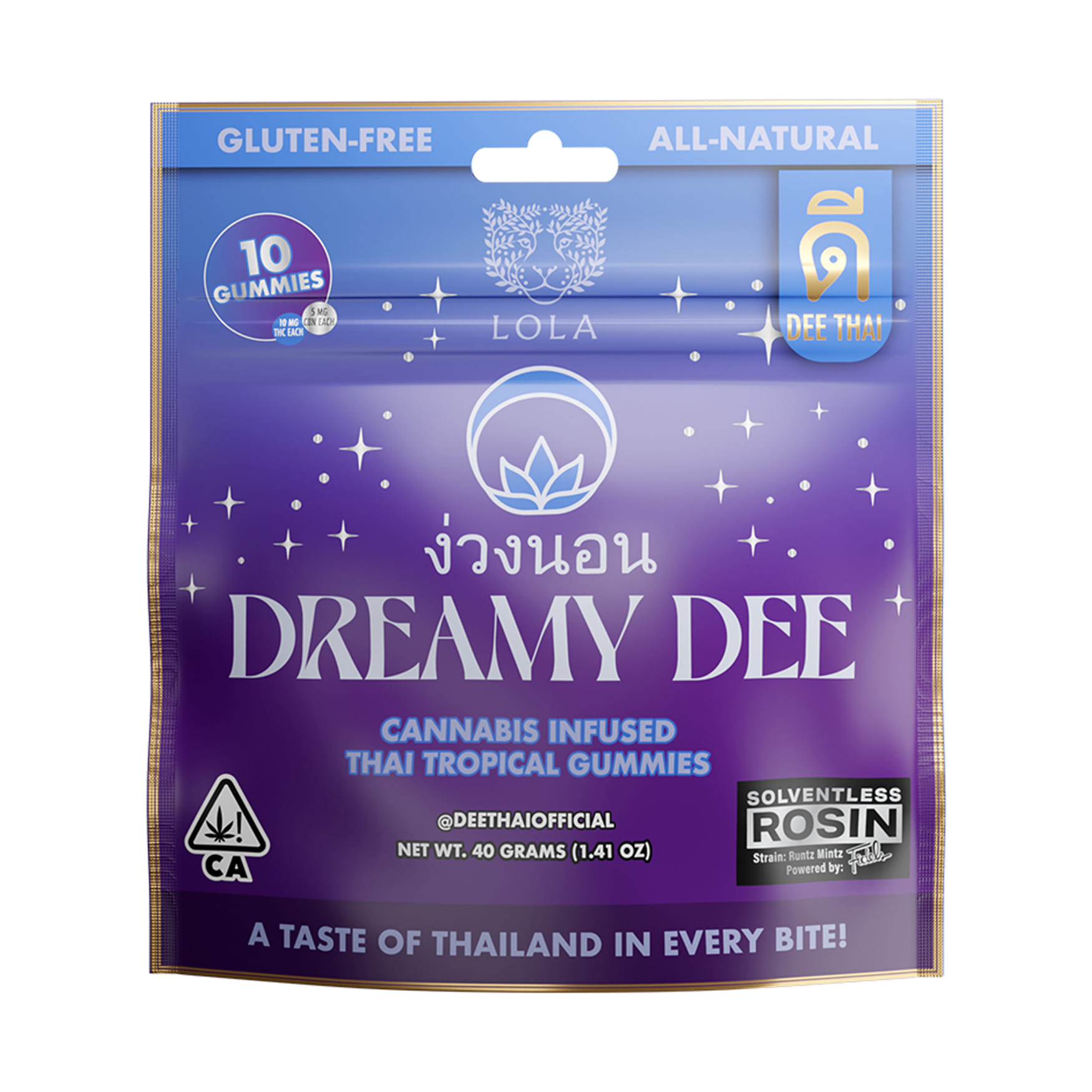 Dreamy Dee - CBN Gummies 10pk - Dee Thai - Dreamy Dee - $10 - Edibles
