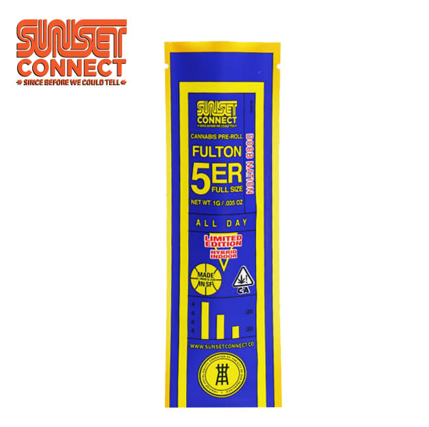 Sunset Connect (Fulton 5'er) - Doob Nation - Pre-Roll - 1g - Sunset Connect -  - $5.26 - Pre-Rolls