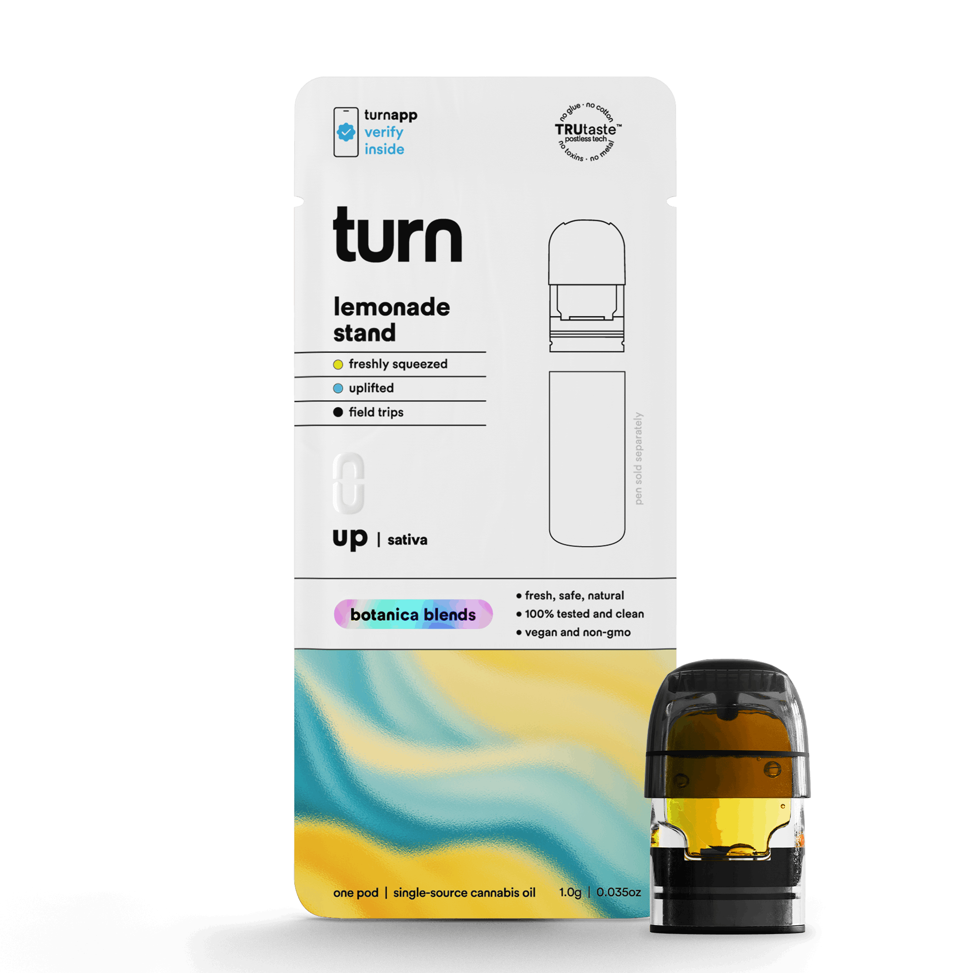 1.0g POD | lemonade stand | botanica blends | up | - Turn -  - $35 - Vape Pens