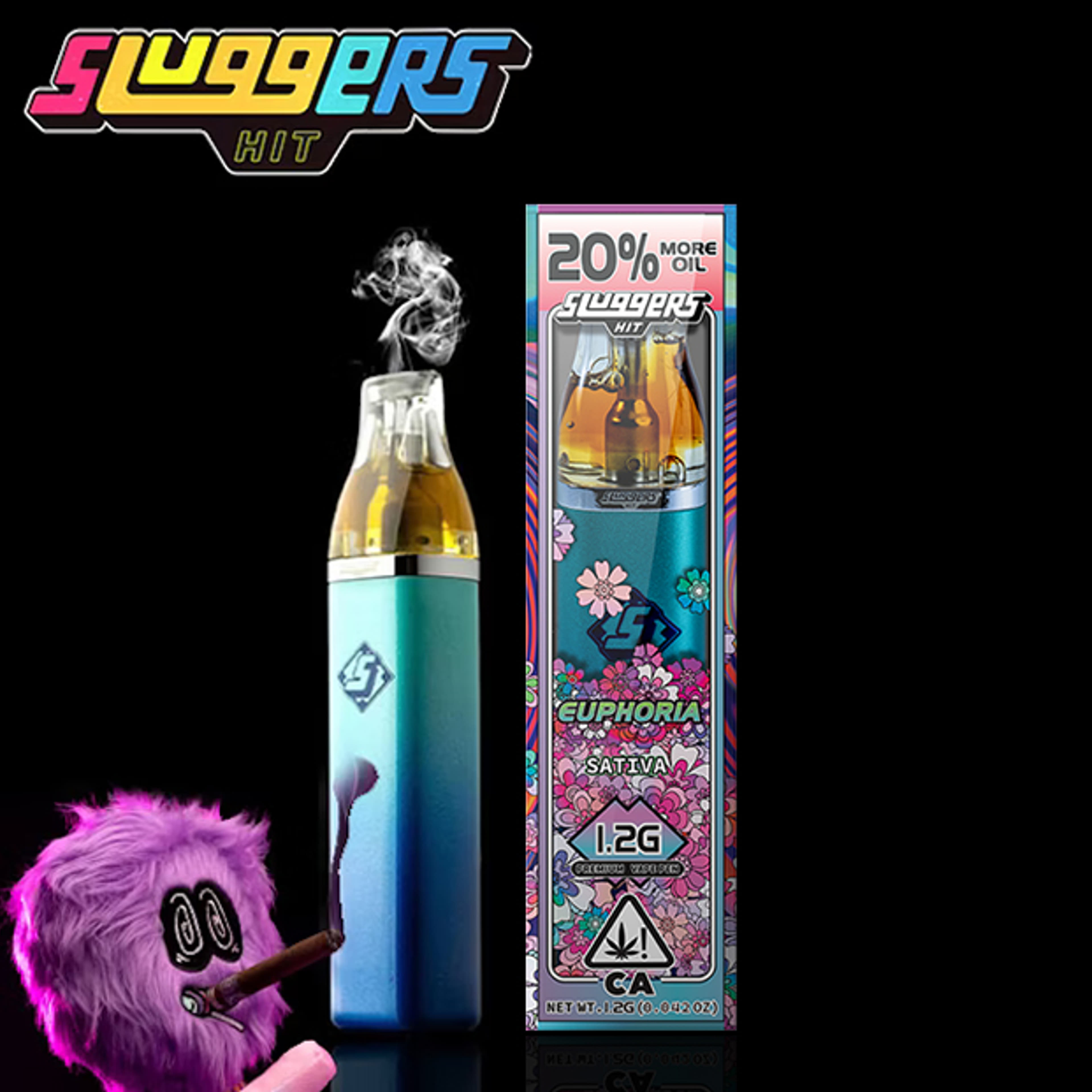 Sluggers AIO - Euphoria - Live Resin Infused (All-In-One) - 1.2g - Sluggers - 1.2g - $32.99 - Disposable Vape Pens (All In One)