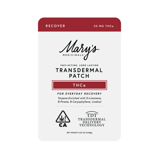 Mary's Medicinals Transdermal Patch - Recover (20mg THCa)