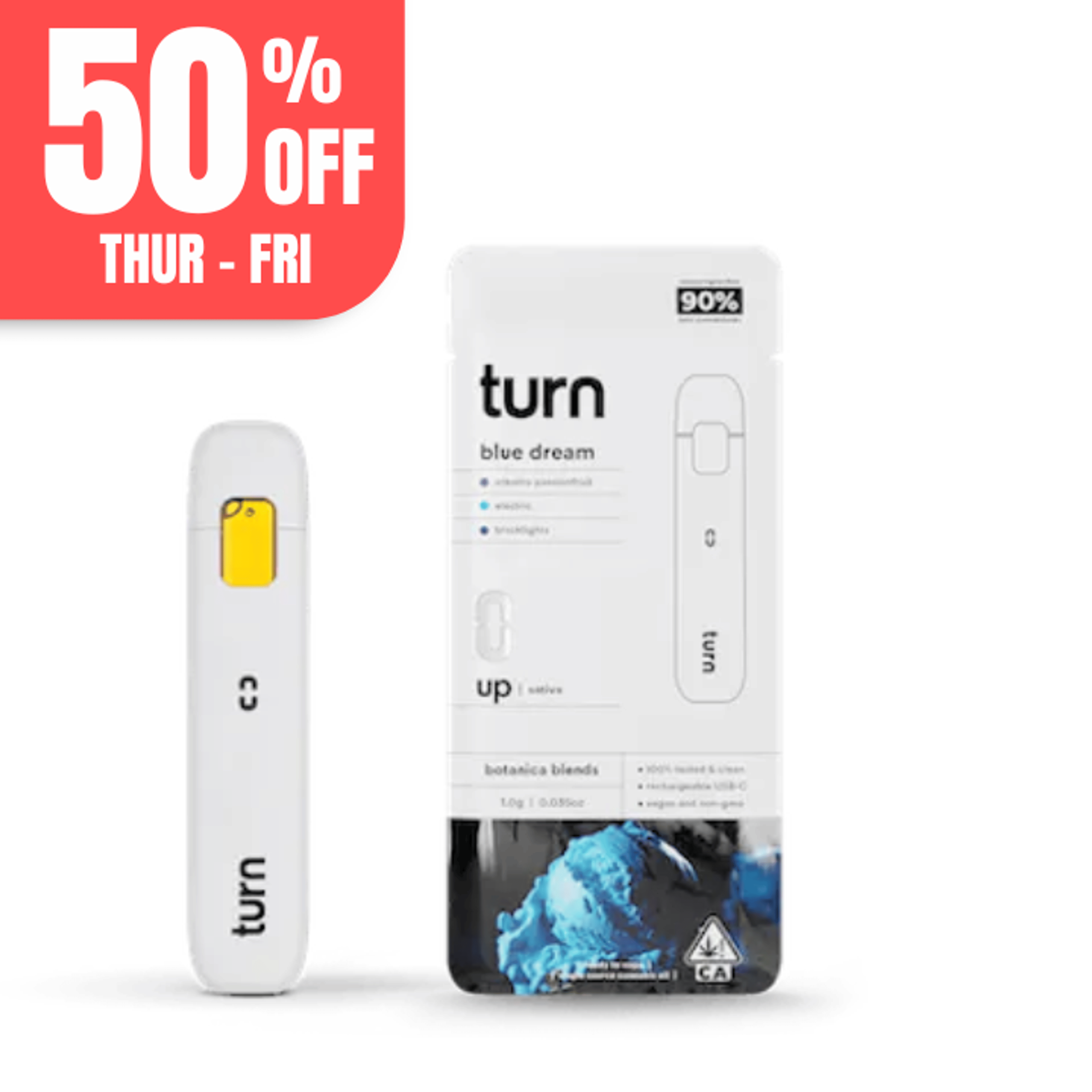 Turn Up Botanica Blends AIO | 1g - Blue Dream- Sativa - Turn - - $27 - All-In-Ones