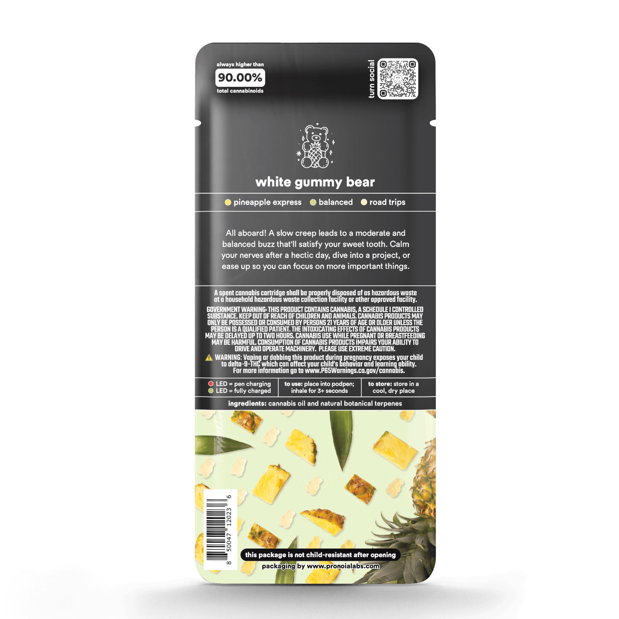 1.0g pod | white gummy bear | botanica blends | down | - Turn - 1.0g pod | white gummy bear Turn - $35 - Vape Pens