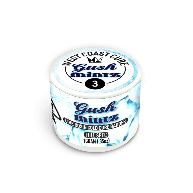 Gush Mintz Tier 3 Live Rosin Cold Cure Badder 1g