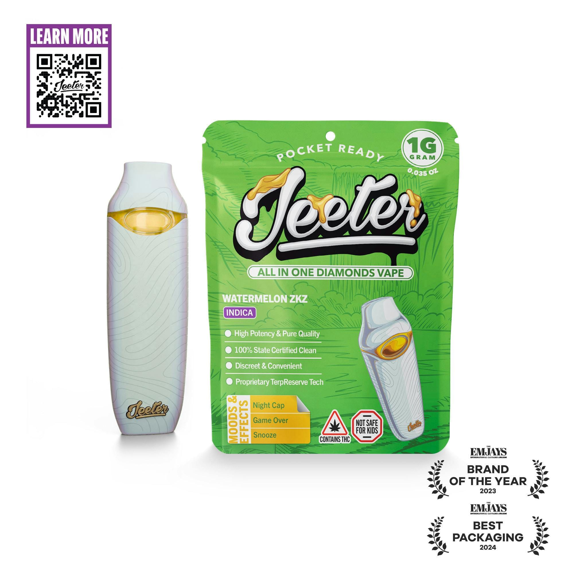Watermelon ZKZ Jeeter All In One Diamonds Vape - JEETERS -  - $30 - Vape