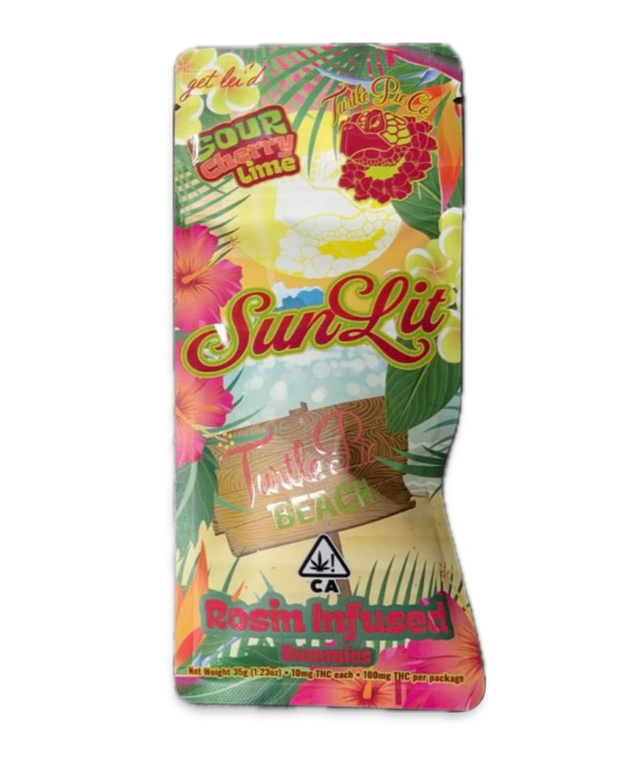 Sour Cherry Lime (S/H) Rosin Gummies - Turtle Pie - Sour Cherry Lime (S/H) Rosin Gummies - $20.46 - Edibles