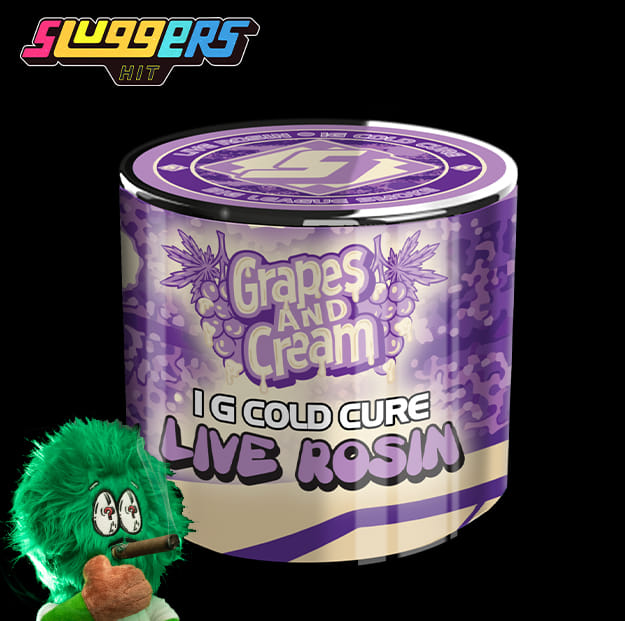 Sluggers - Grapes & Cream - Cold Cure Rosin - 1g - Sluggers - Concentrate - $35.99 - Concentrates