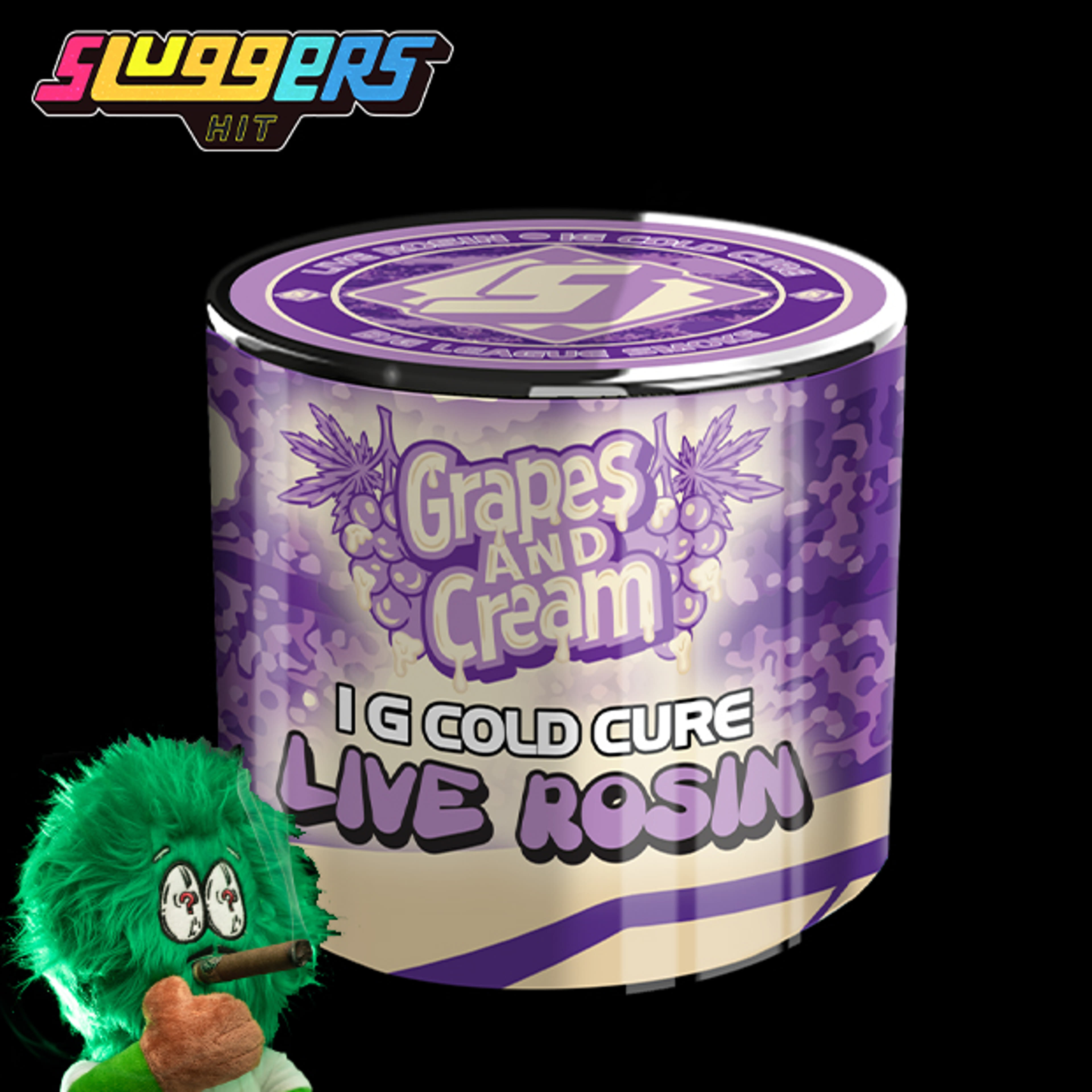Sluggers - Grapes & Cream - Cold Cure Rosin - 1g - Sluggers - Concentrate - $35.99 - Concentrates