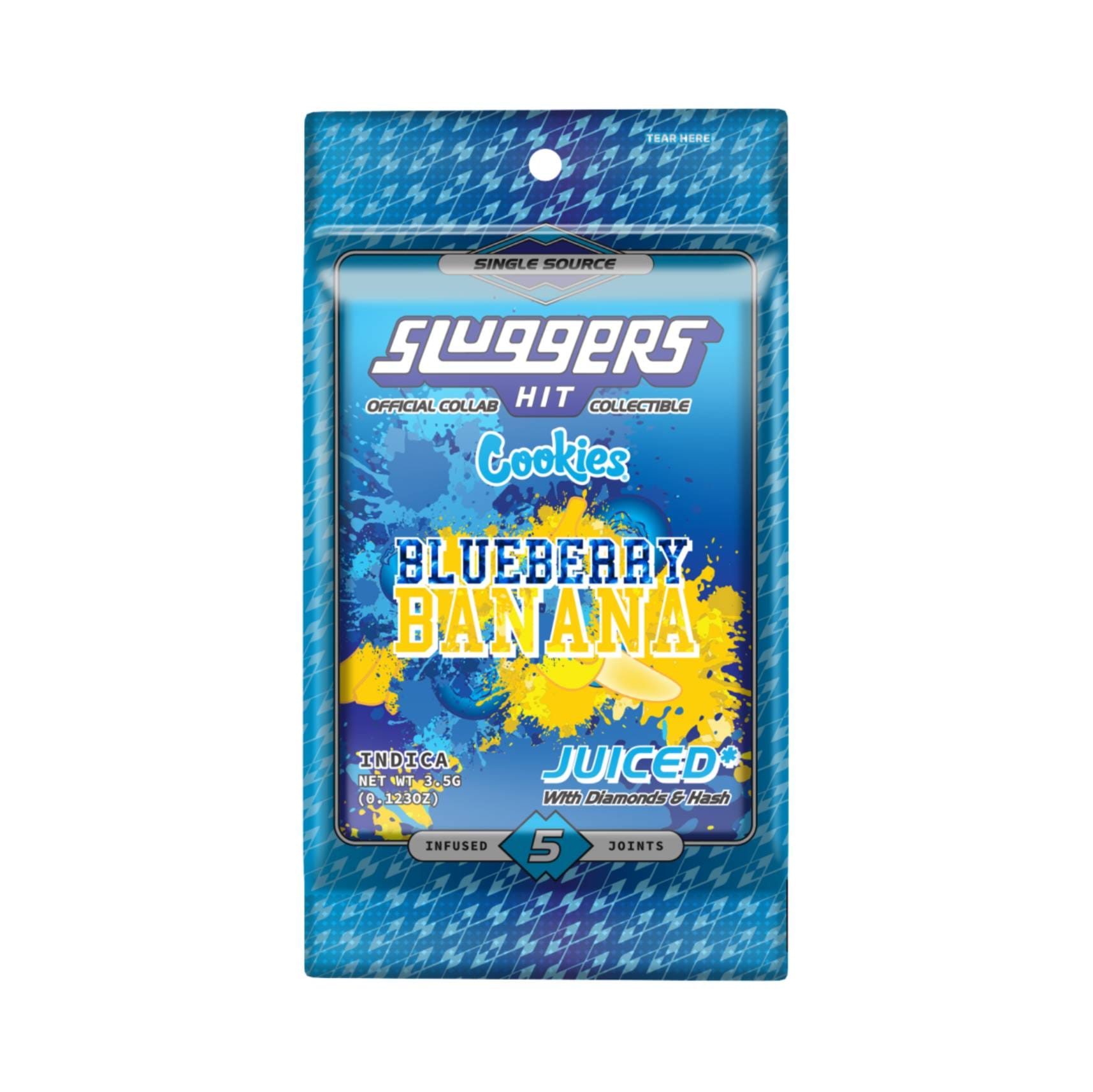 Blueberry Banana - 5pk Infused Pre Rolls - Sluggers - Blueberry Banana (H) - $40 - Pre-Rolls