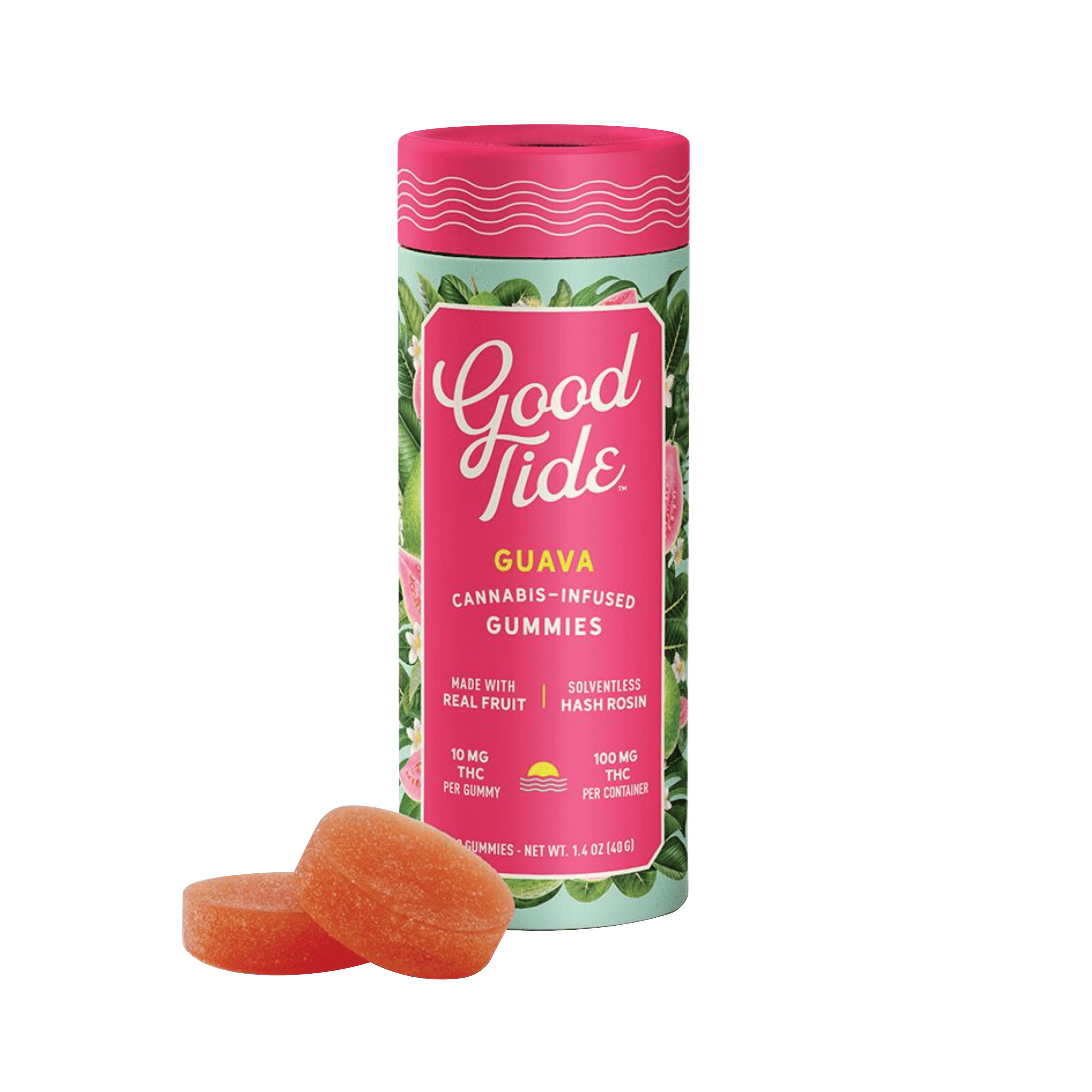 Guava Solventless Hash Rosin Gummies | Balanced - Good Tide - - $18 - Edibles