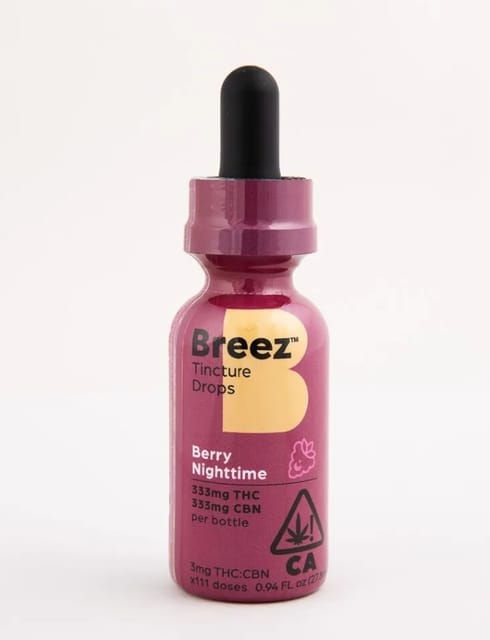 Berry Nighttime Tincture Drops Single Unit (333 MG THC + 333 MG CBN)