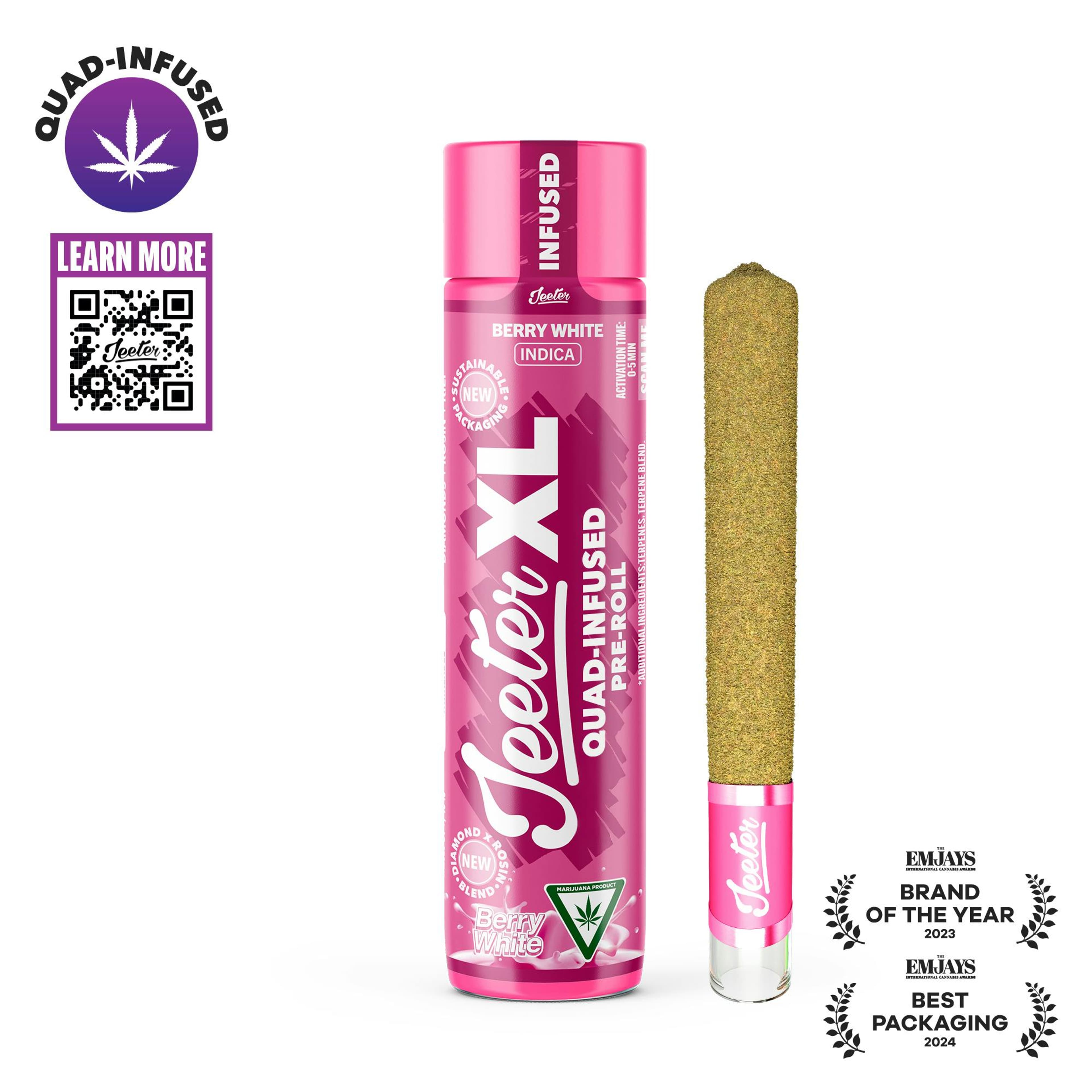 Berry White XL 2g Quad Infused Pre-Roll - Jeeter - null - $32 - Pre-Rolls