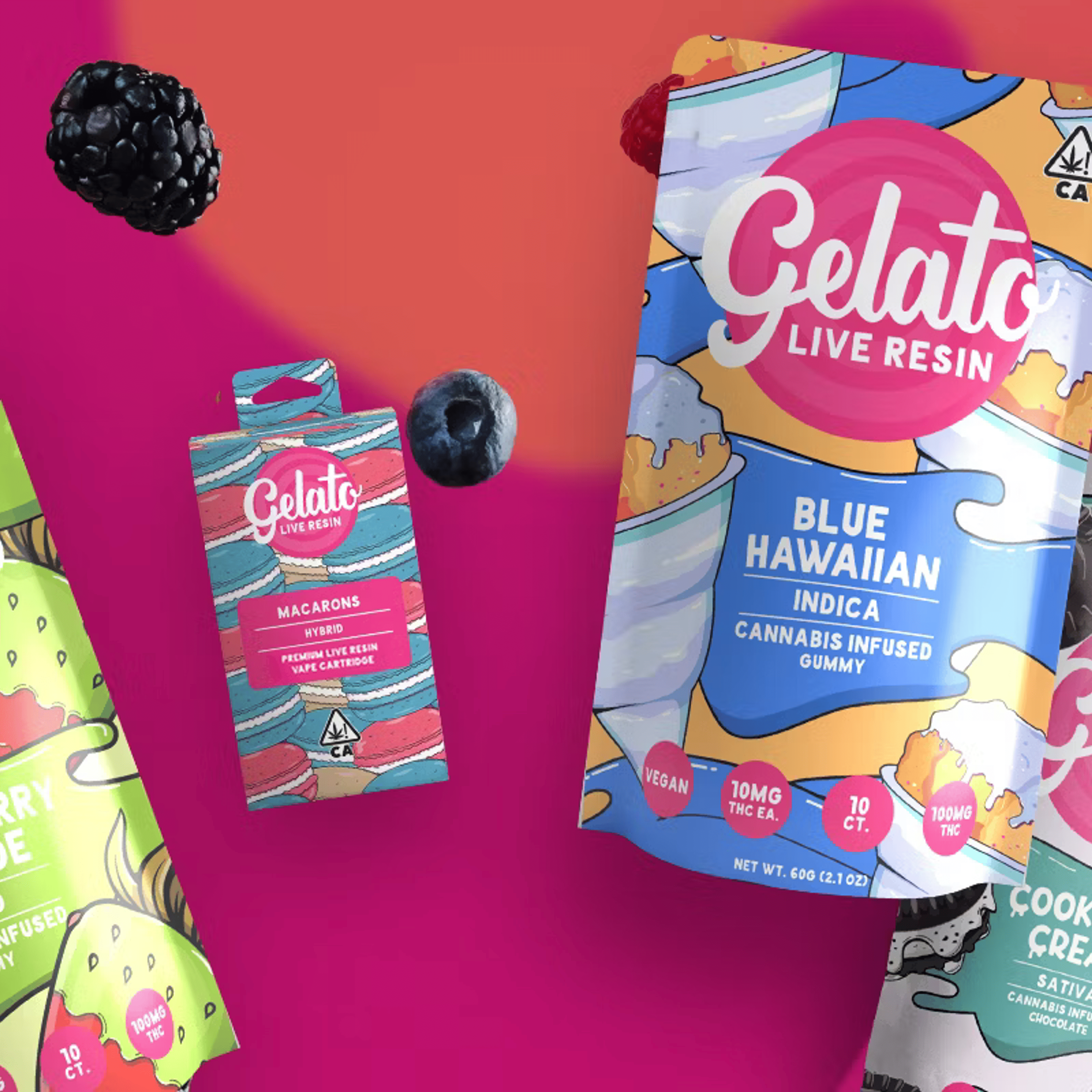 STRAWBERRY CHOC. LAST BITE - GELATO CANNA CO. - - $15 - Edibles