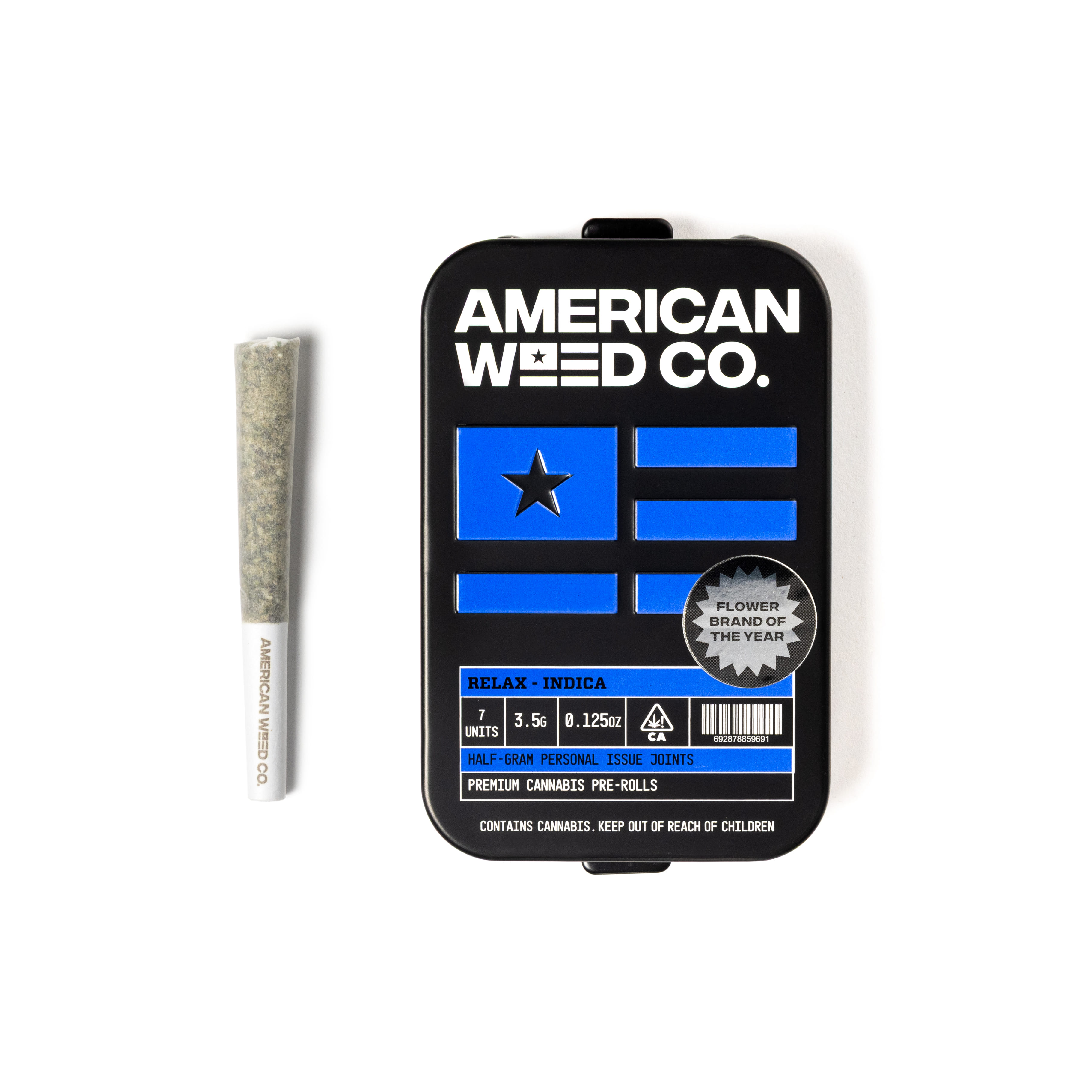 Blue Gummy Infused 7 Pack Pre-Rolls - American Weed Co. - 7 Pack - $28 - Pre-Rolls