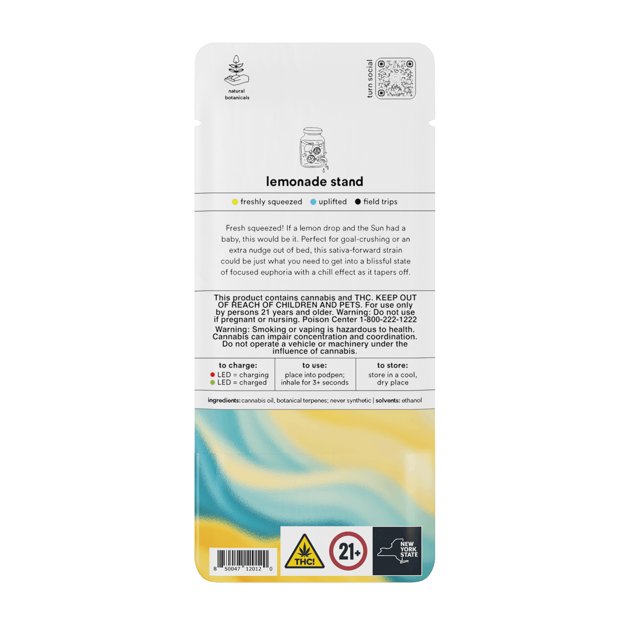 1.0g POD | lemonade stand | botanica blends | up | - Turn -  - $35 - Vape Pens