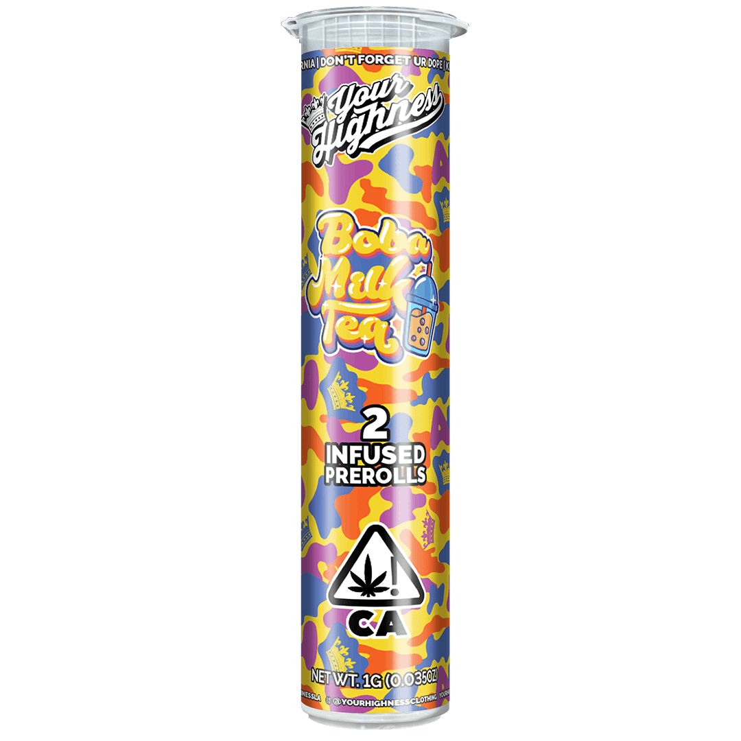 Infused Pre-Roll - Boba Milk Tea 2pk - Your Highness -  - $12 - Pre-Roll