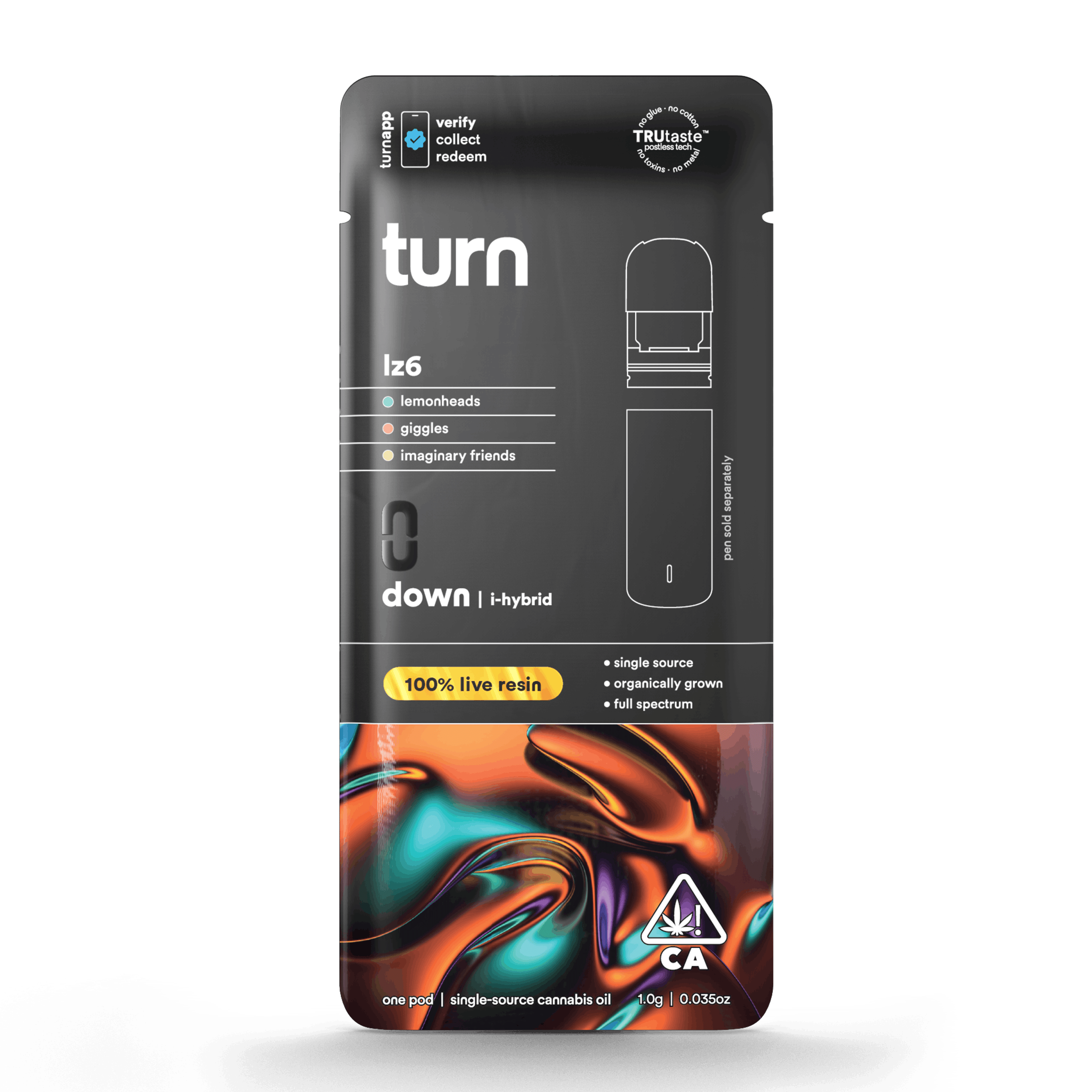 LZ6 1g Live Resin Pod - turn - - $39 - Vape Pod