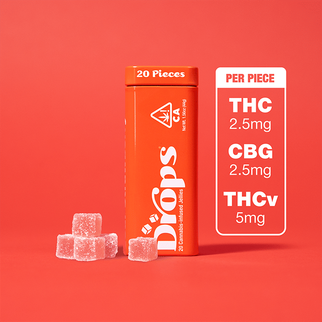 PURE ENERGY STRAWBERRY LIVE ROSIN GUMMIES | 2:1:1 THCV:CBG:THC | DROPS