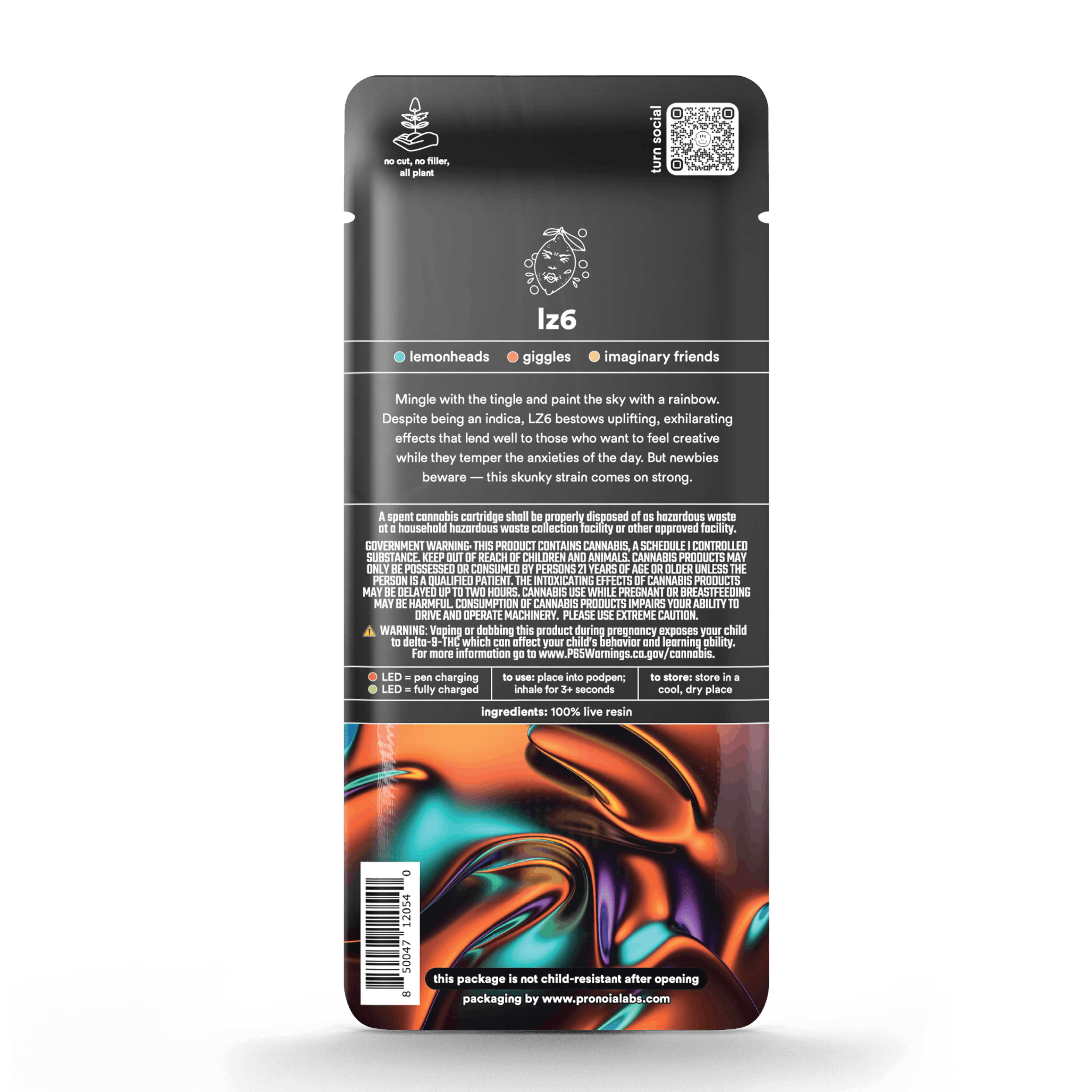 LZ6 1g Live Resin Pod - turn - - $39 - Vape Pod