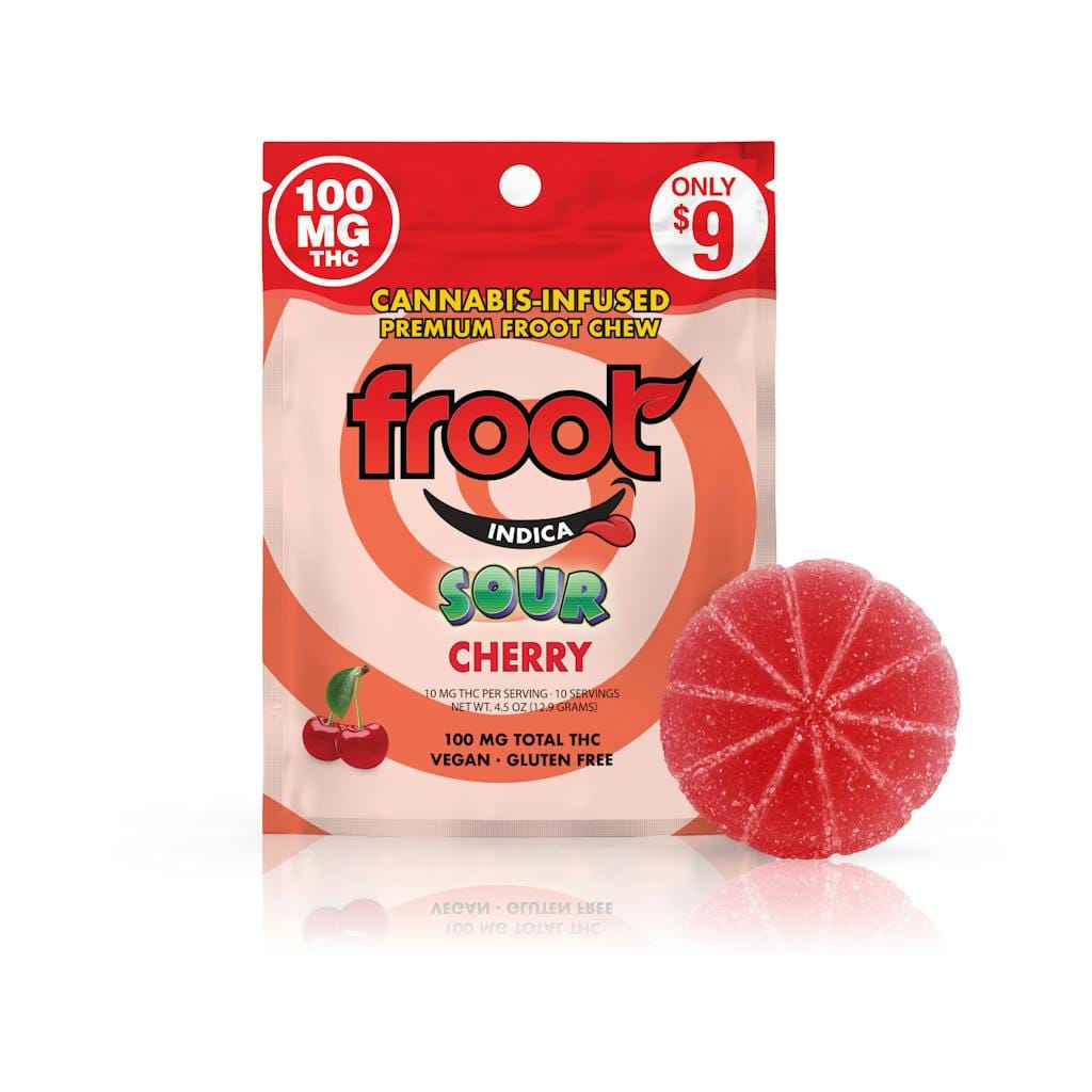 Sour Cherry - 100mg Single - Froot - 100mg - Indica - $9 - Gummies