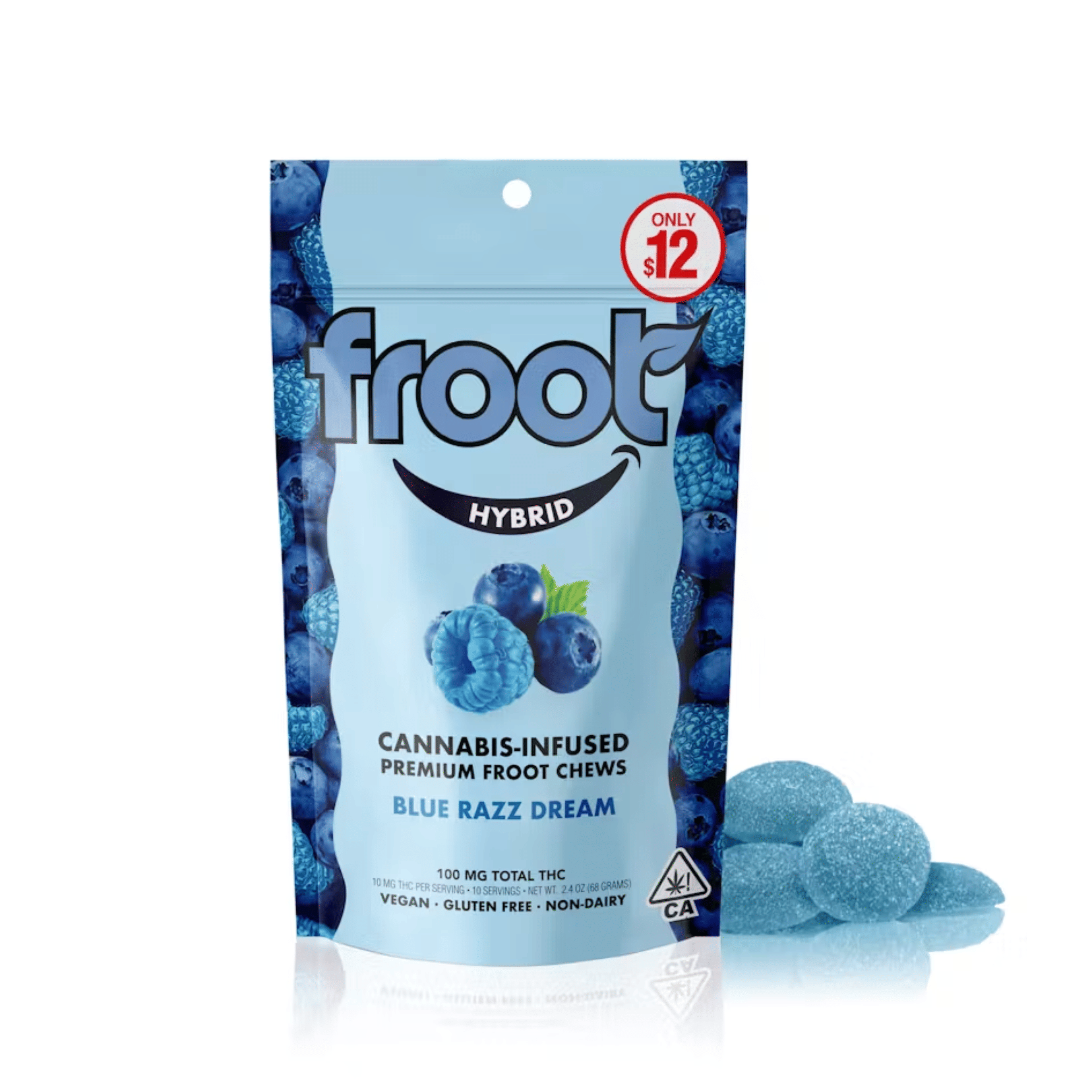 Blue Razz Dream Gummies - 100mg - Froot - - $12 - Edibles