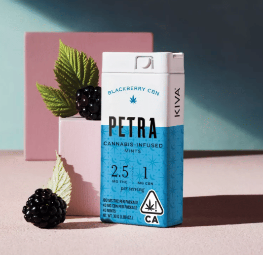 Blackberry CBN Mints 100mg - Kiva Confections -  - $24 - Capsules