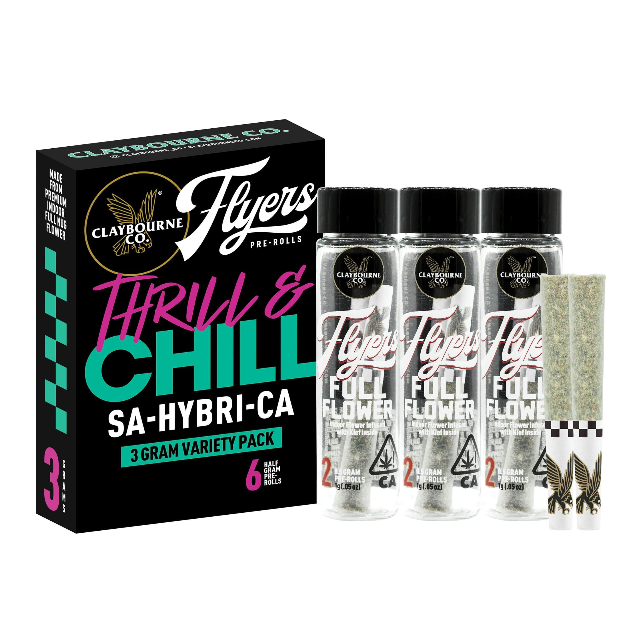 Flyers: Thrill and Chill 3g Pack - Claybourne - null - $30 - Pre-Rolls