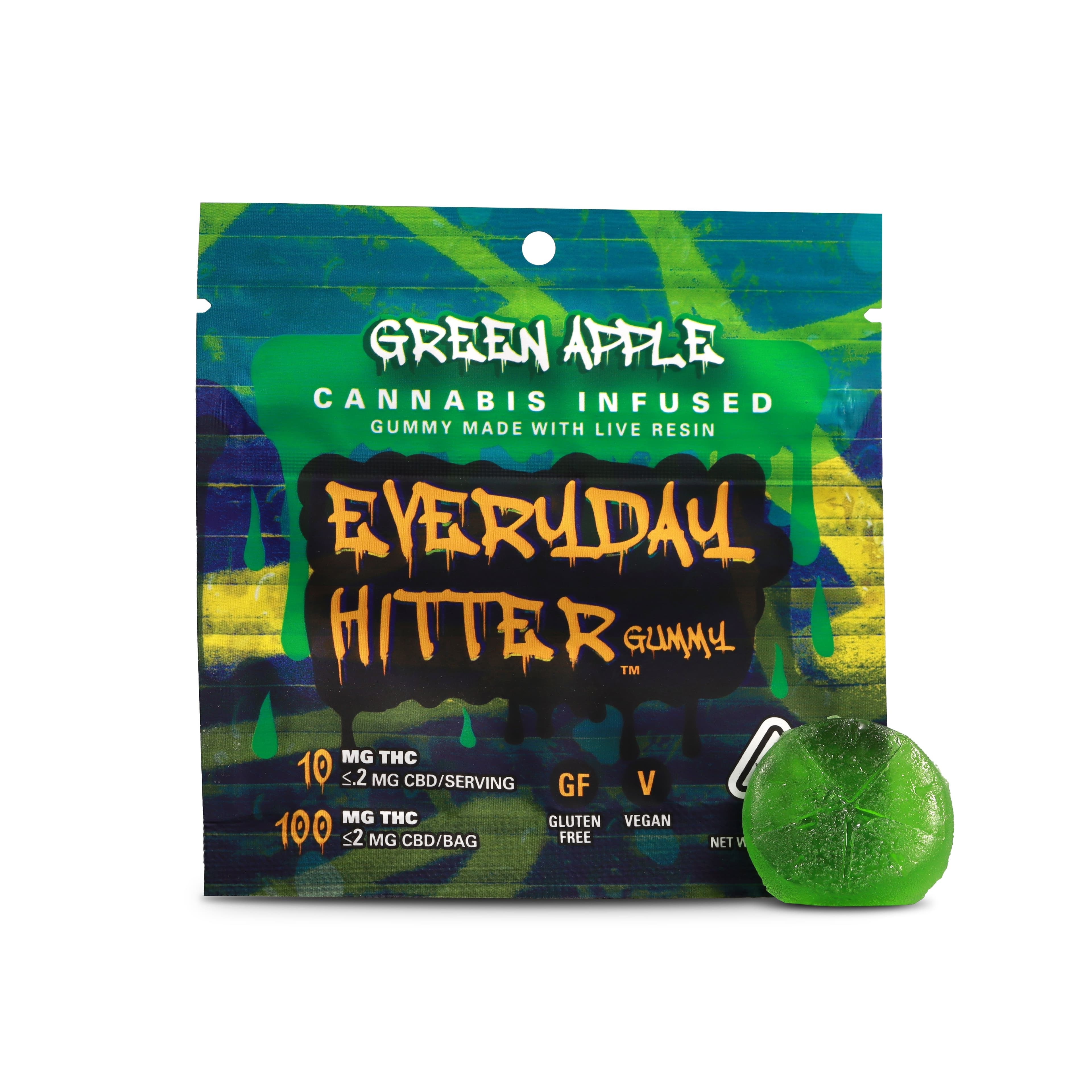 GREEN APPLE EVERYDAY 100MG - EVERYDAY - - $6.50 - Edibles