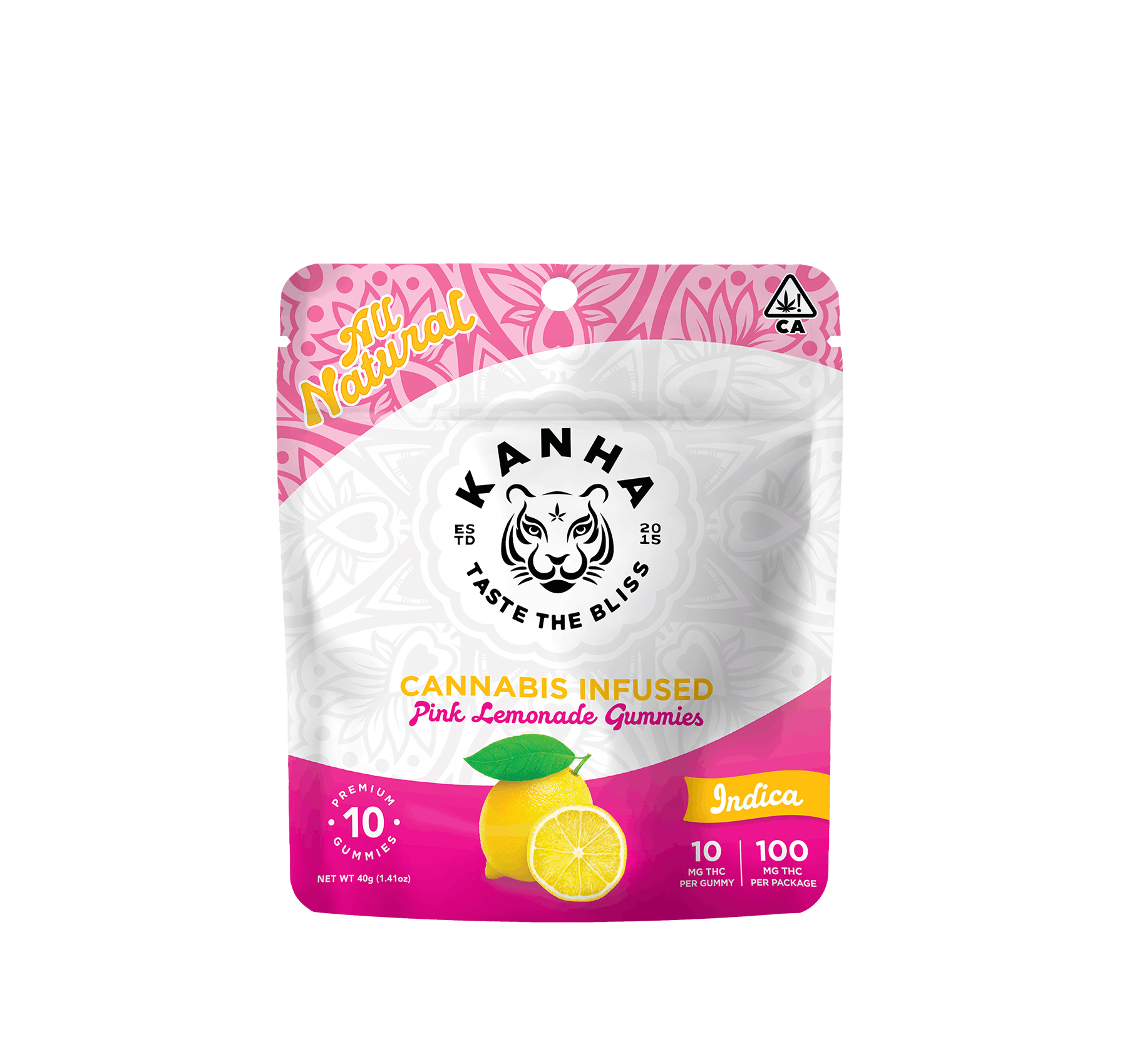 Indica Pink Lemonade 100mg - Kanha - null - $15 - Edible