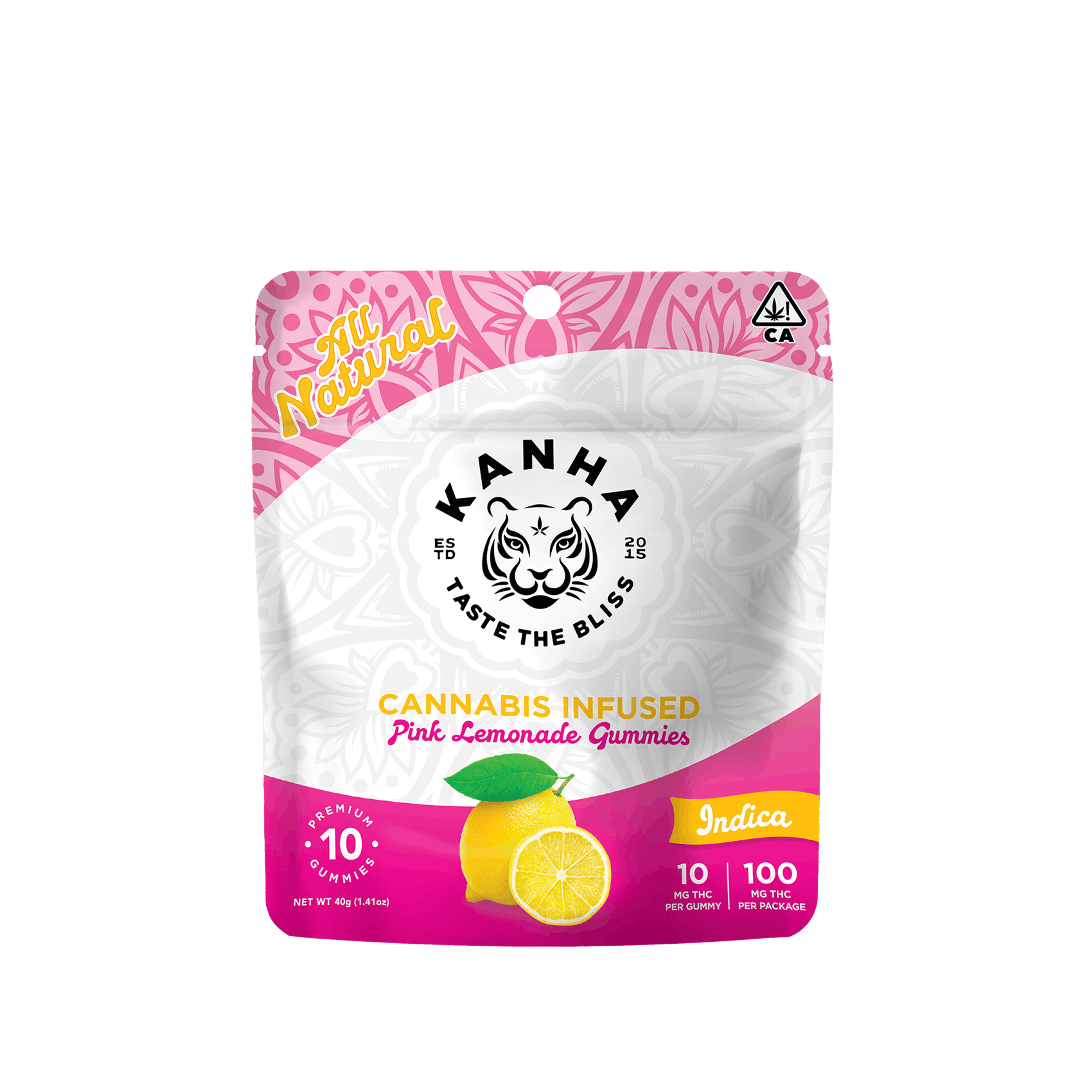 Indica Pink Lemonade 100mg - Kanha - null - $15 - Edible