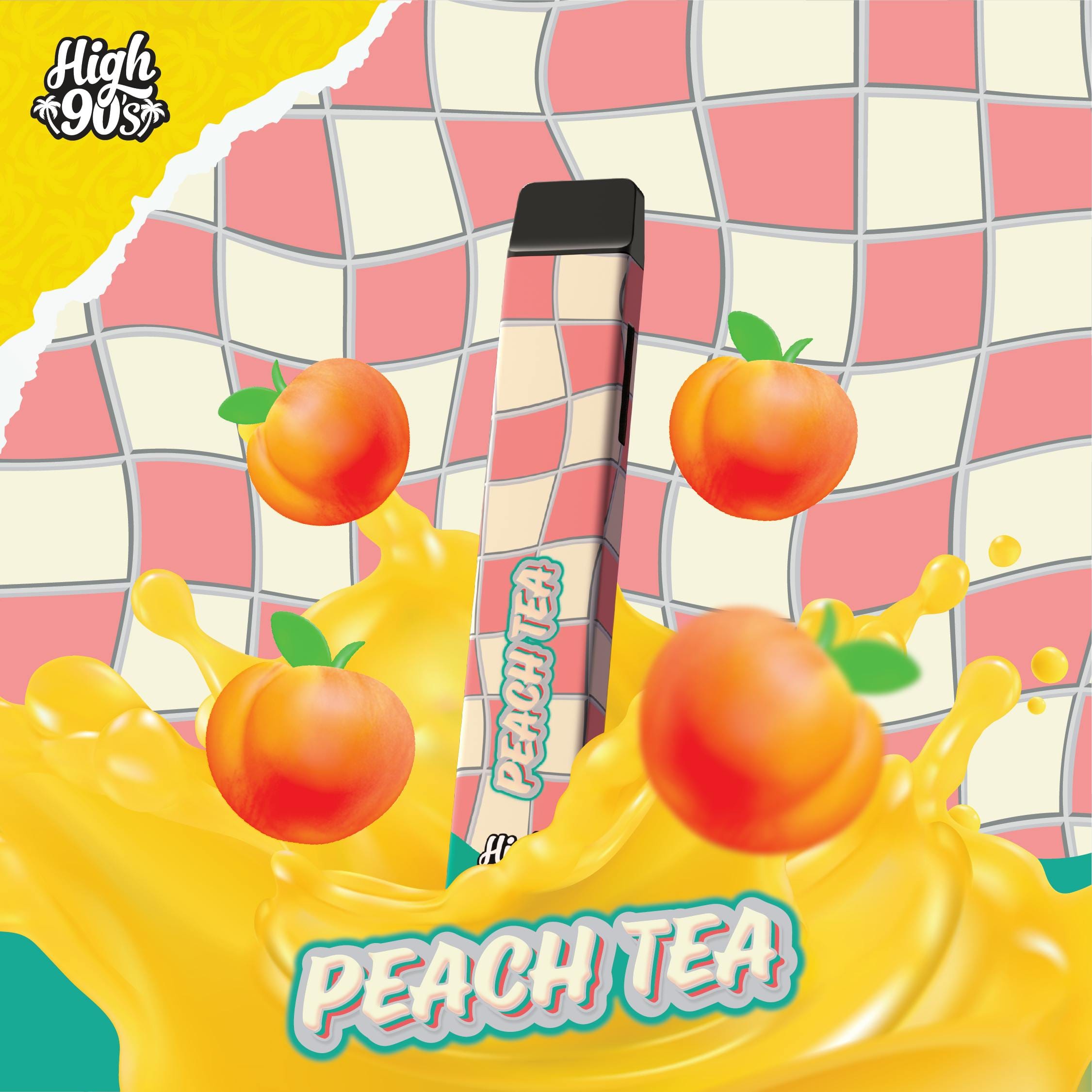 High 90s : Peach Tea 1g All-In-One Vape - HIGH 90s - High 90s : Peach Tea 1g All-In-One Vape - $34 - Vape Pens