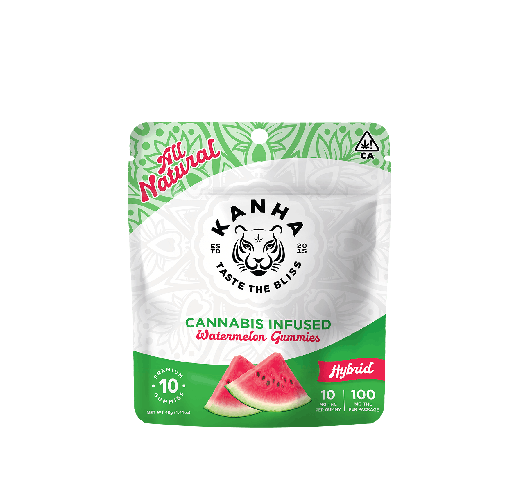 Watermelon 100mg Gummy - Kanha - null - $15 - Edible