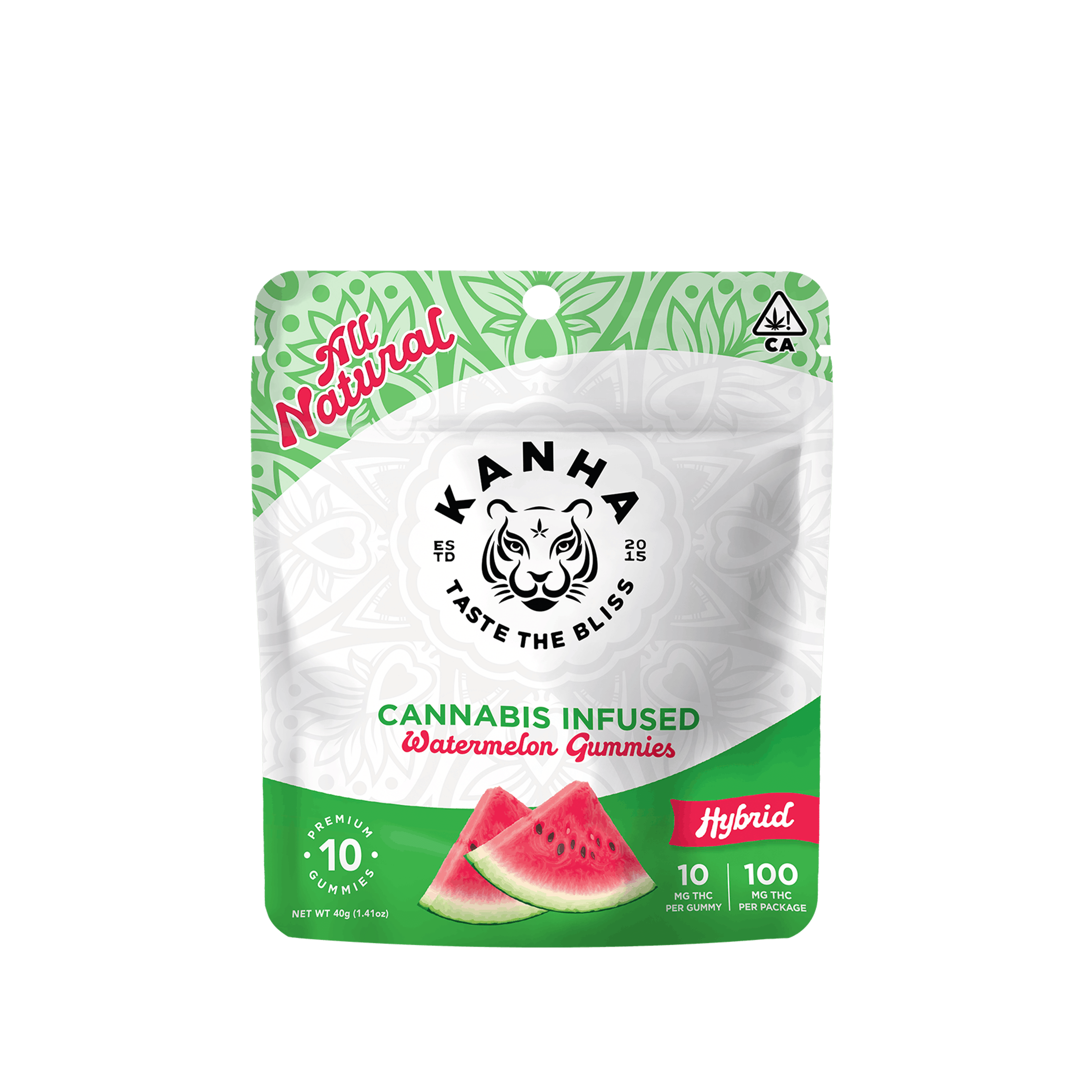 Watermelon 100mg Gummy - Kanha - null - $15 - Edible